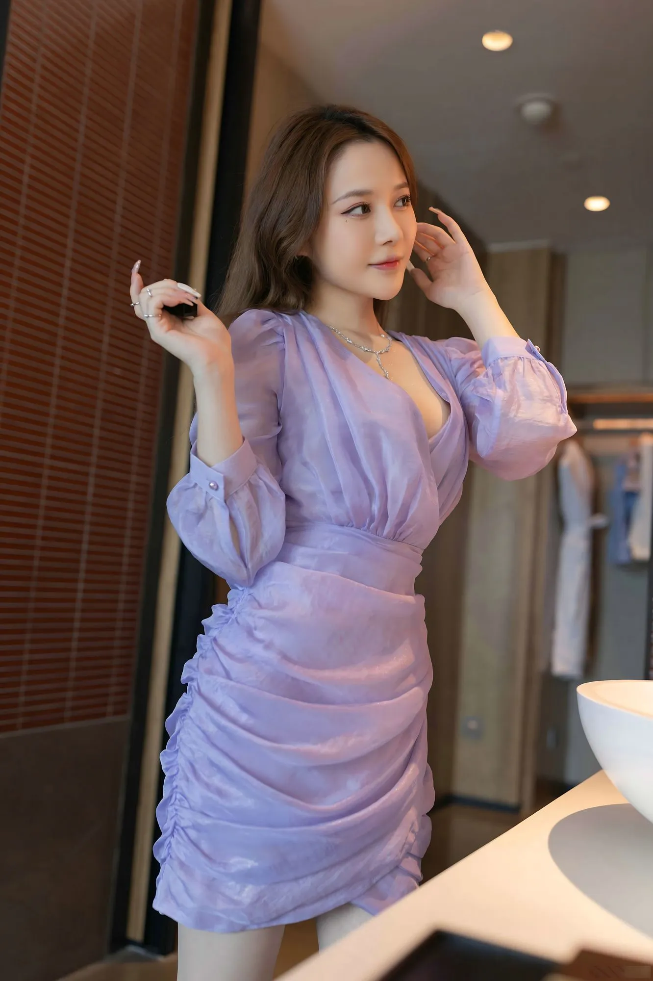 No.099 – 紫色连衣裙 [93P]-图妖社