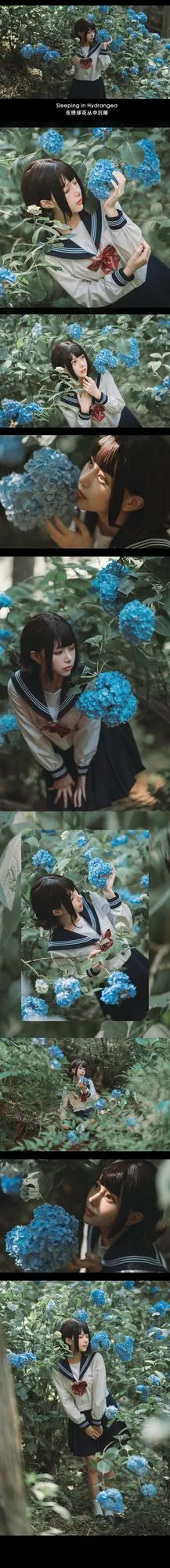 图片[4]-No.125 – 「凛子酱」紫阳花 [27P]-coswz-cos王者