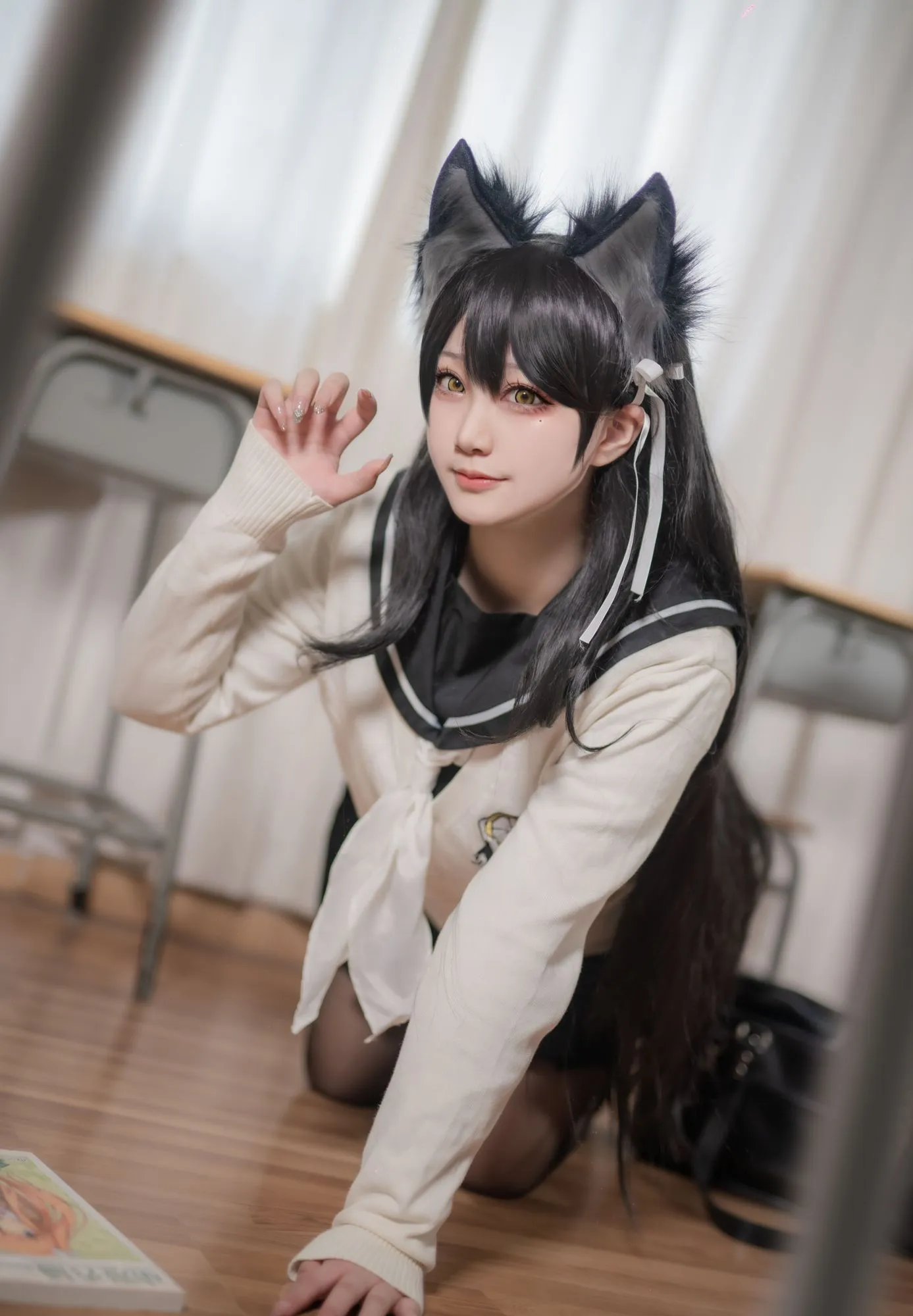 图片[3]-No.345 – 「Halo_酱」碧蓝航线 爱宕校服 [12P]-coswz-cos王者
