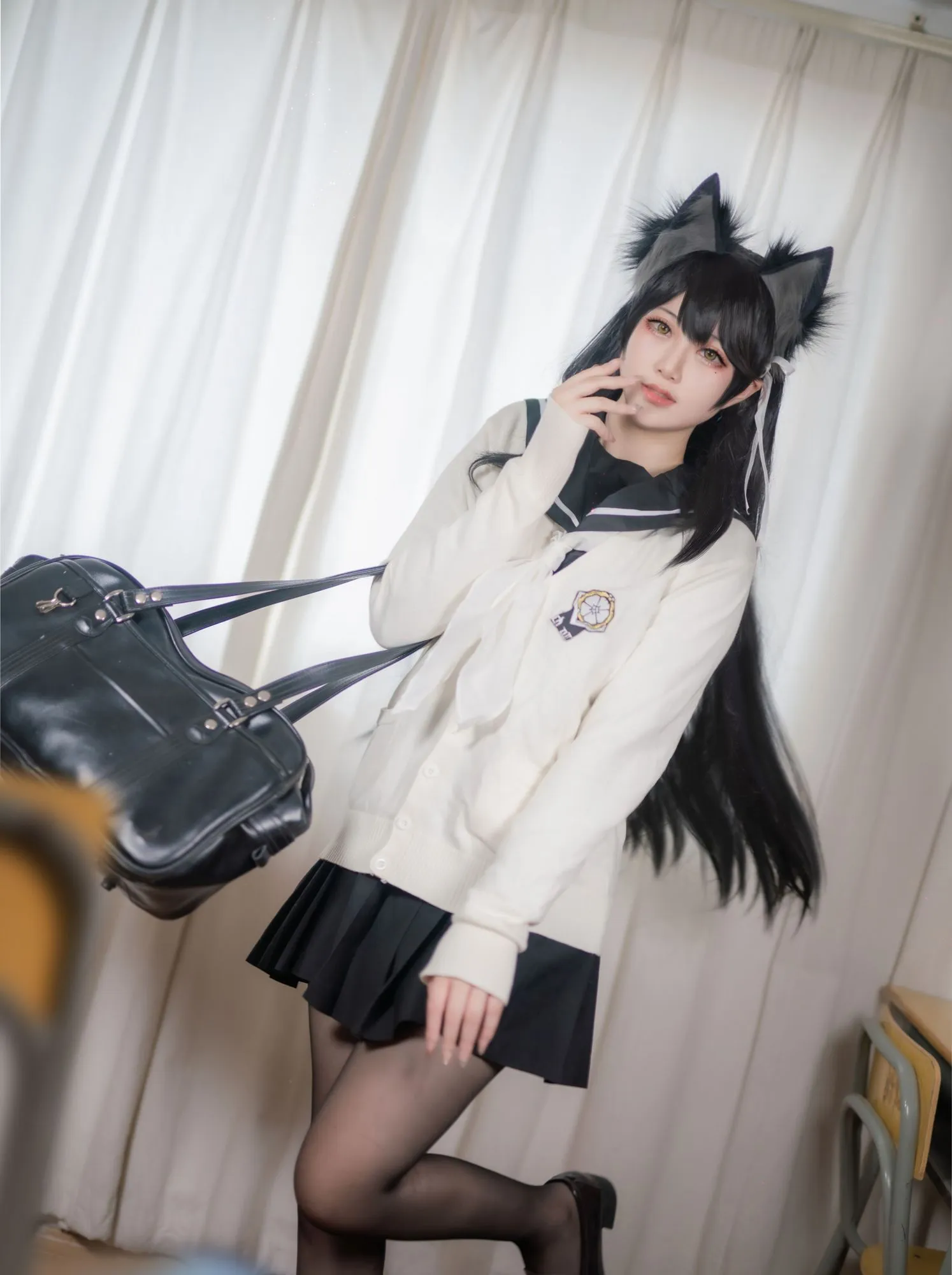 图片[4]-No.345 – 「Halo_酱」碧蓝航线 爱宕校服 [12P]-coswz-cos王者
