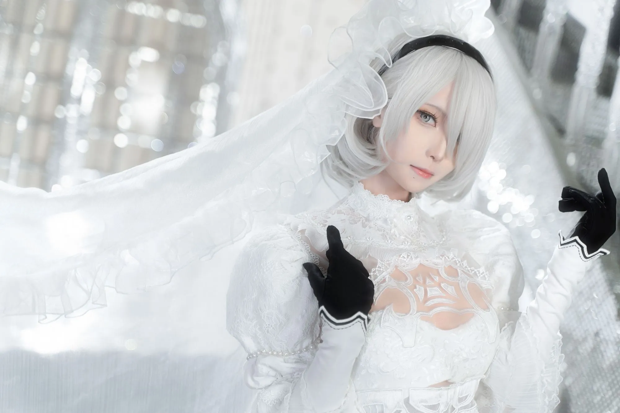 图片[2]-No.420 – 「坂坂白」2B 花嫁 [20P]-coswz-cos王者