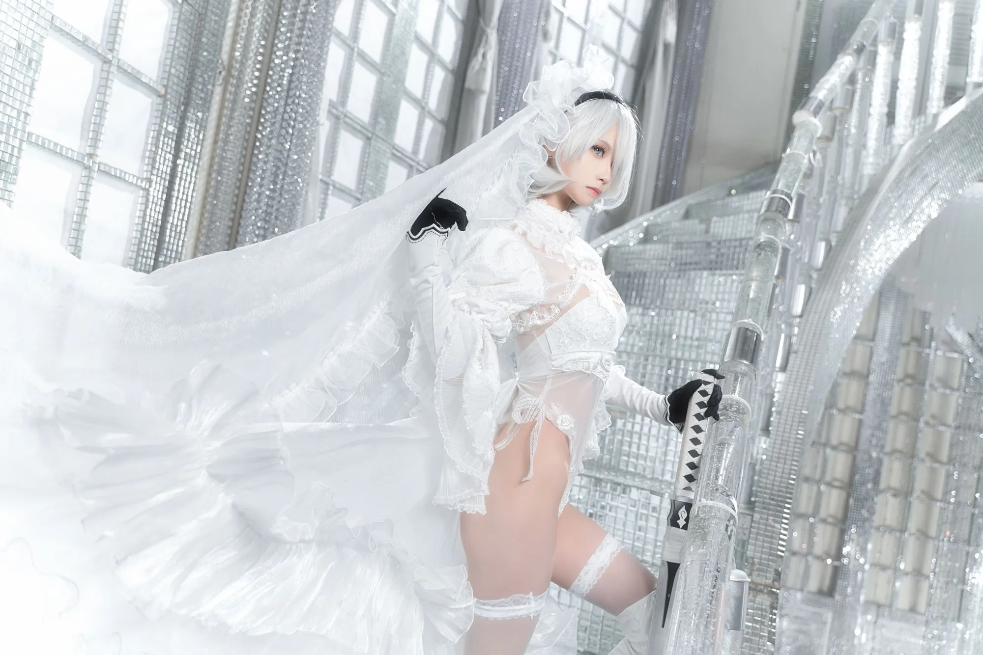 图片[4]-No.420 – 「坂坂白」2B 花嫁 [20P]-coswz-cos王者