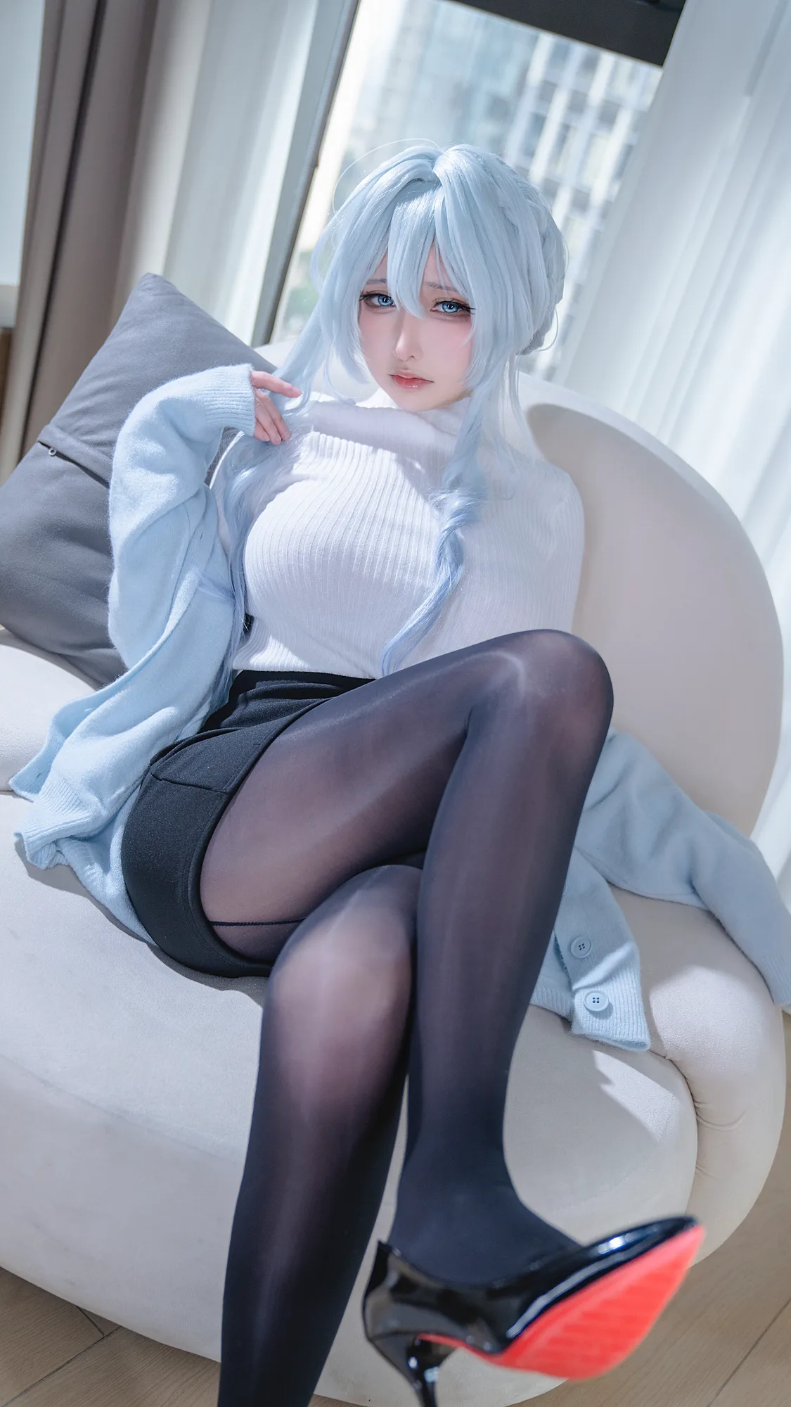 No.448 – 「樱梨梨Eriri」阴阳师 雪女 [32P]-图妖社
