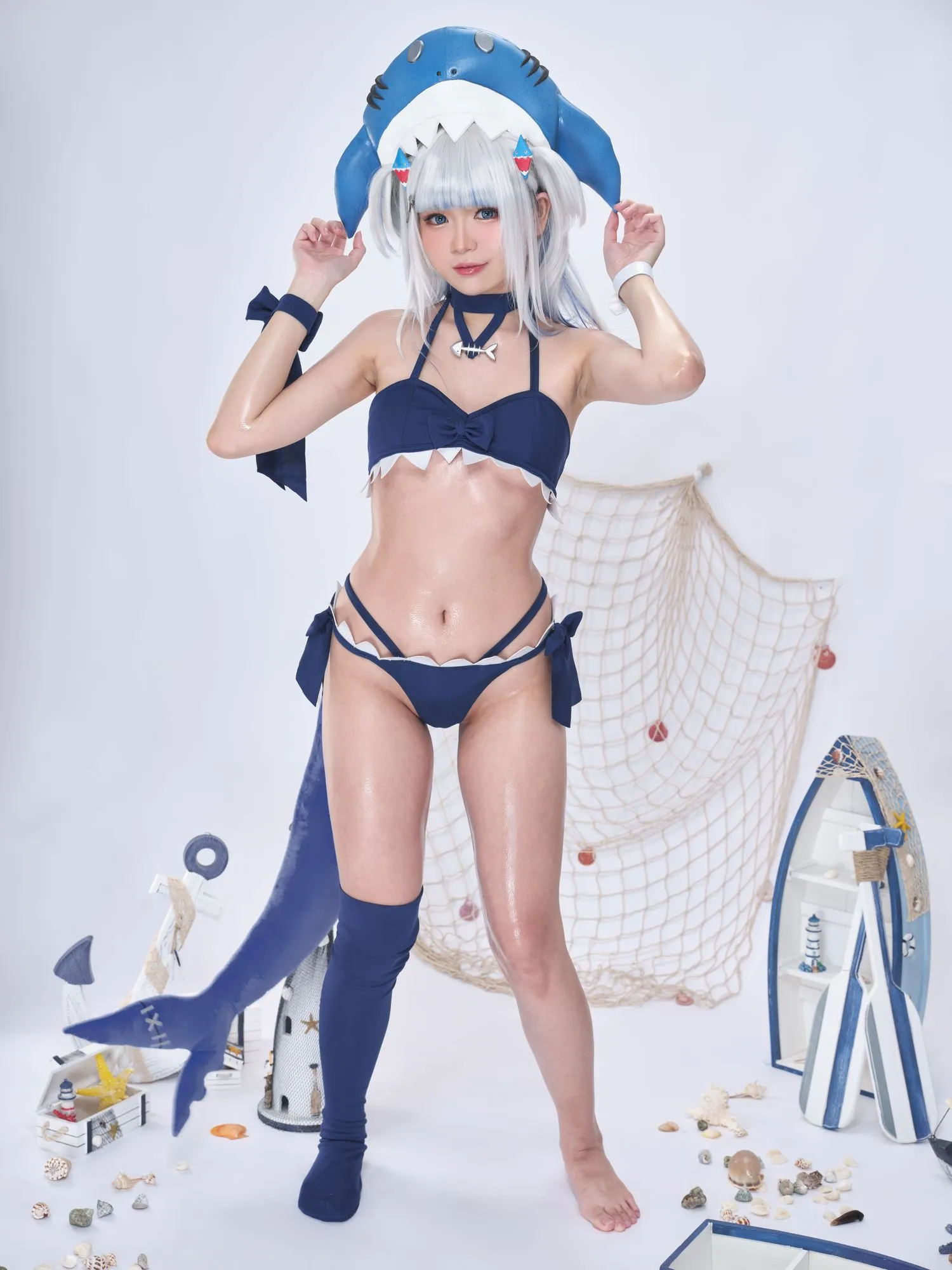 图片[3]-No.087 – Hololive Gawr Gura Swimsuit [25P 2V]-coswz-cos王者