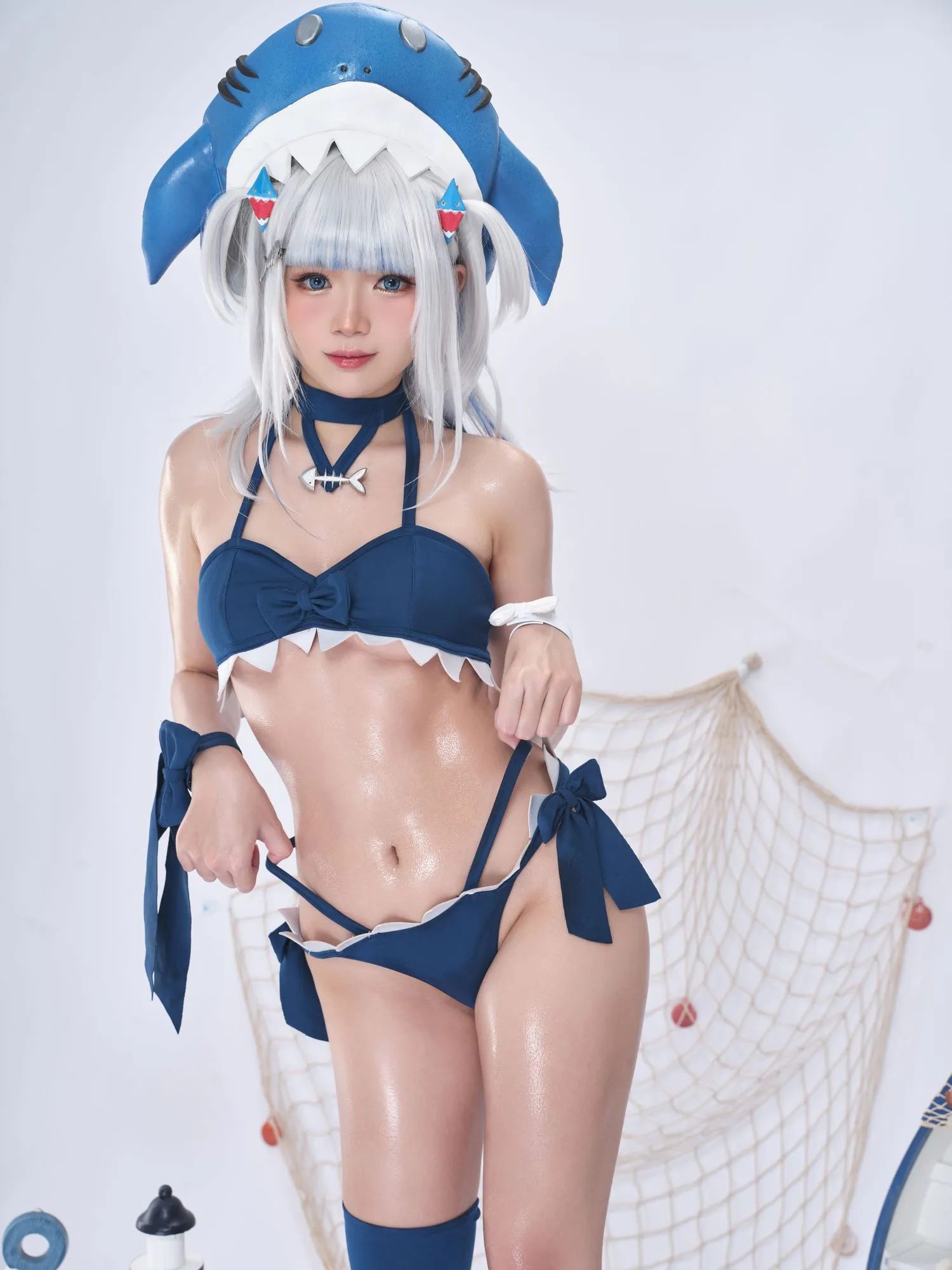 图片[2]-No.087 – Hololive Gawr Gura Swimsuit [25P 2V]-coswz-cos王者