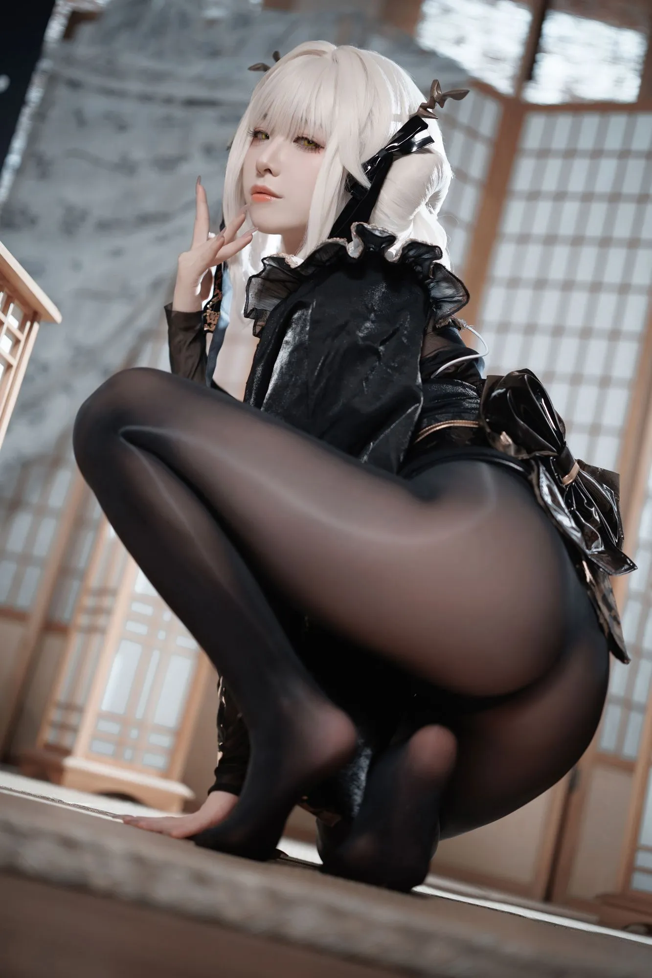 图片[3]-No.059 – NIKKE胜利女神 白兔布兰儿 和服 [40P]-coswz-cos王者