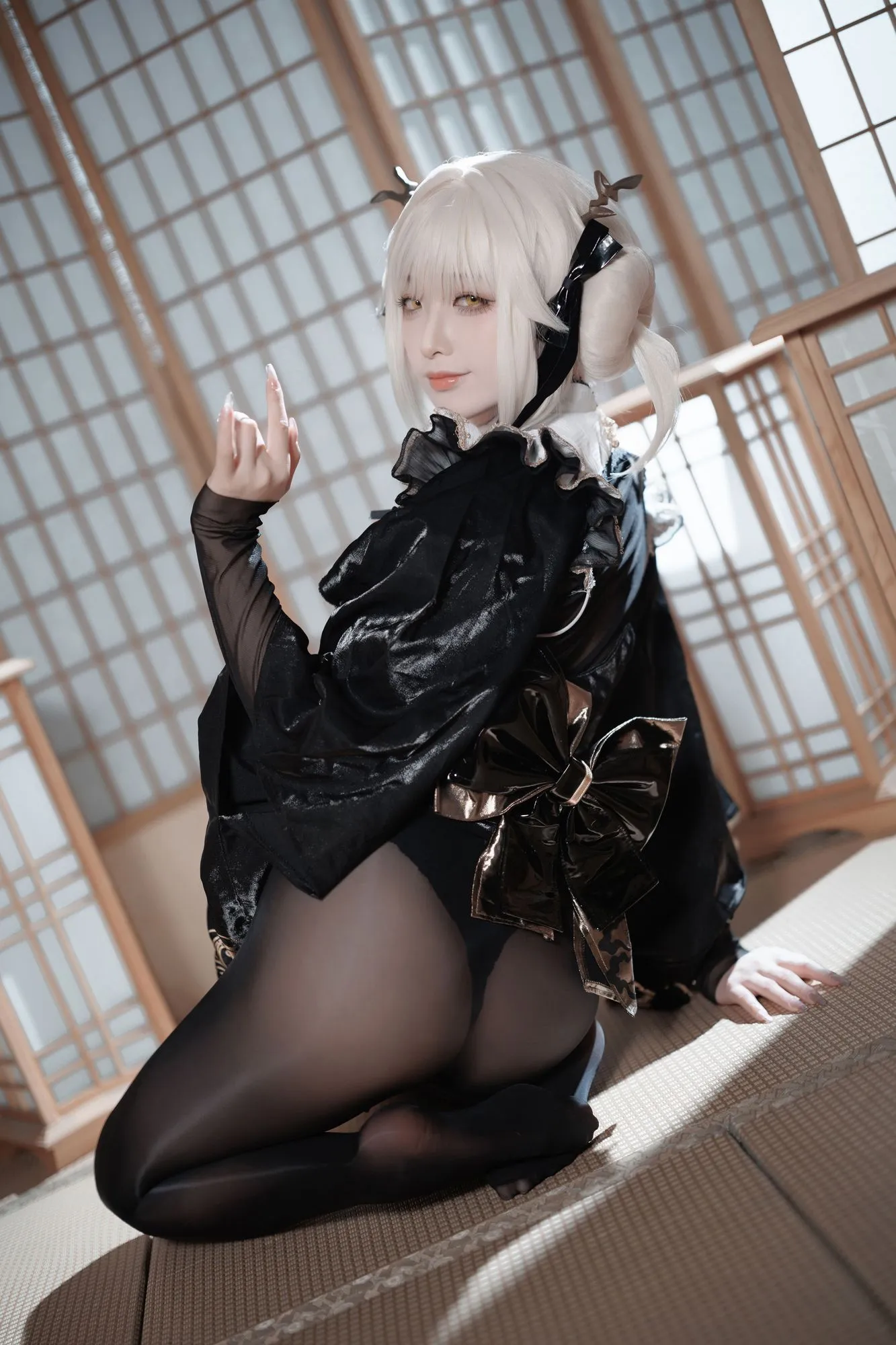 图片[2]-No.059 – NIKKE胜利女神 白兔布兰儿 和服 [40P]-coswz-cos王者