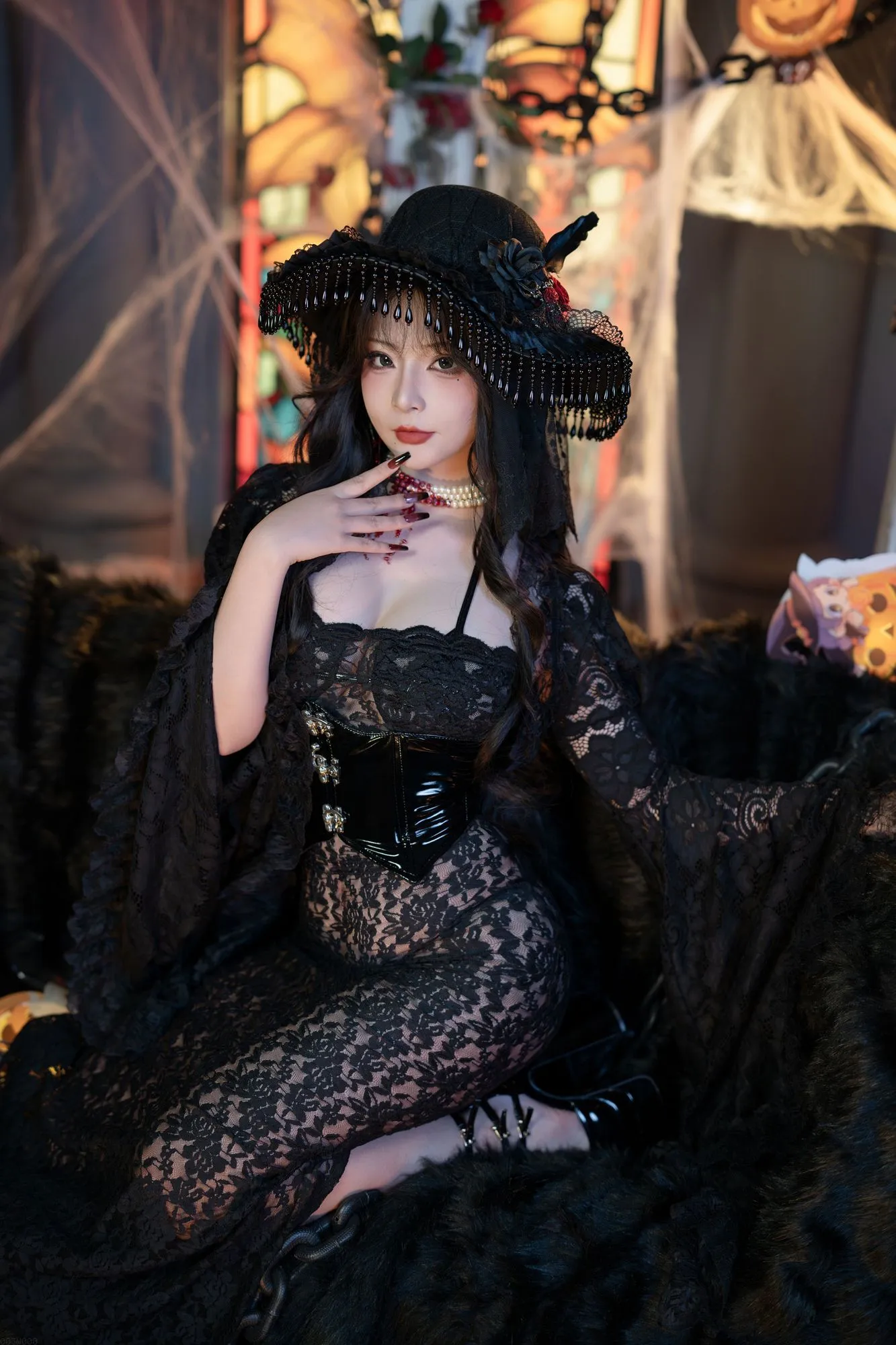 图片[2]-No.094 – 2024万圣节特辑 魔女狂欢夜 [109P]-coswz-cos王者