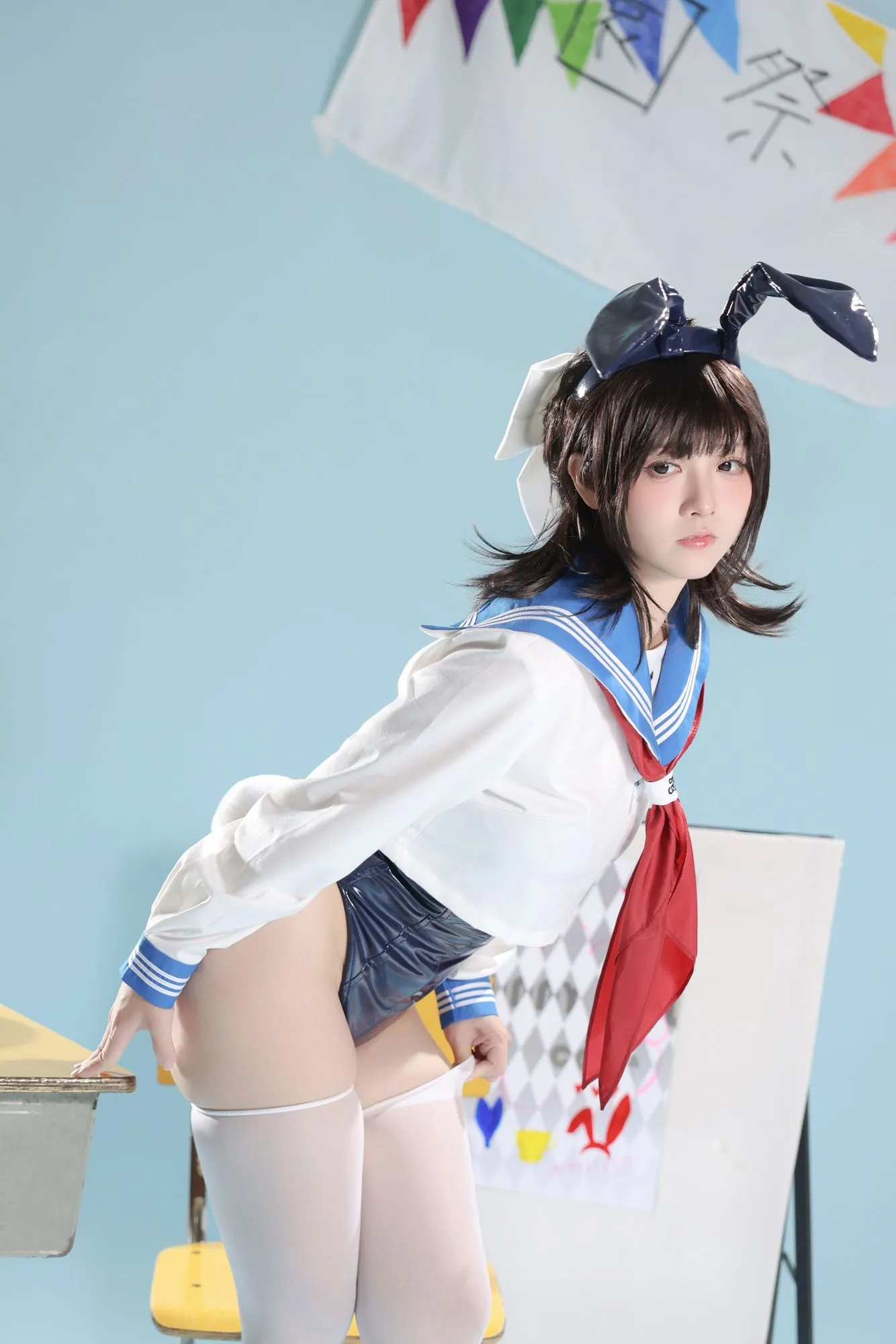 No.118 – 水手服兔女郎咖啡厅 [27P]-图妖社