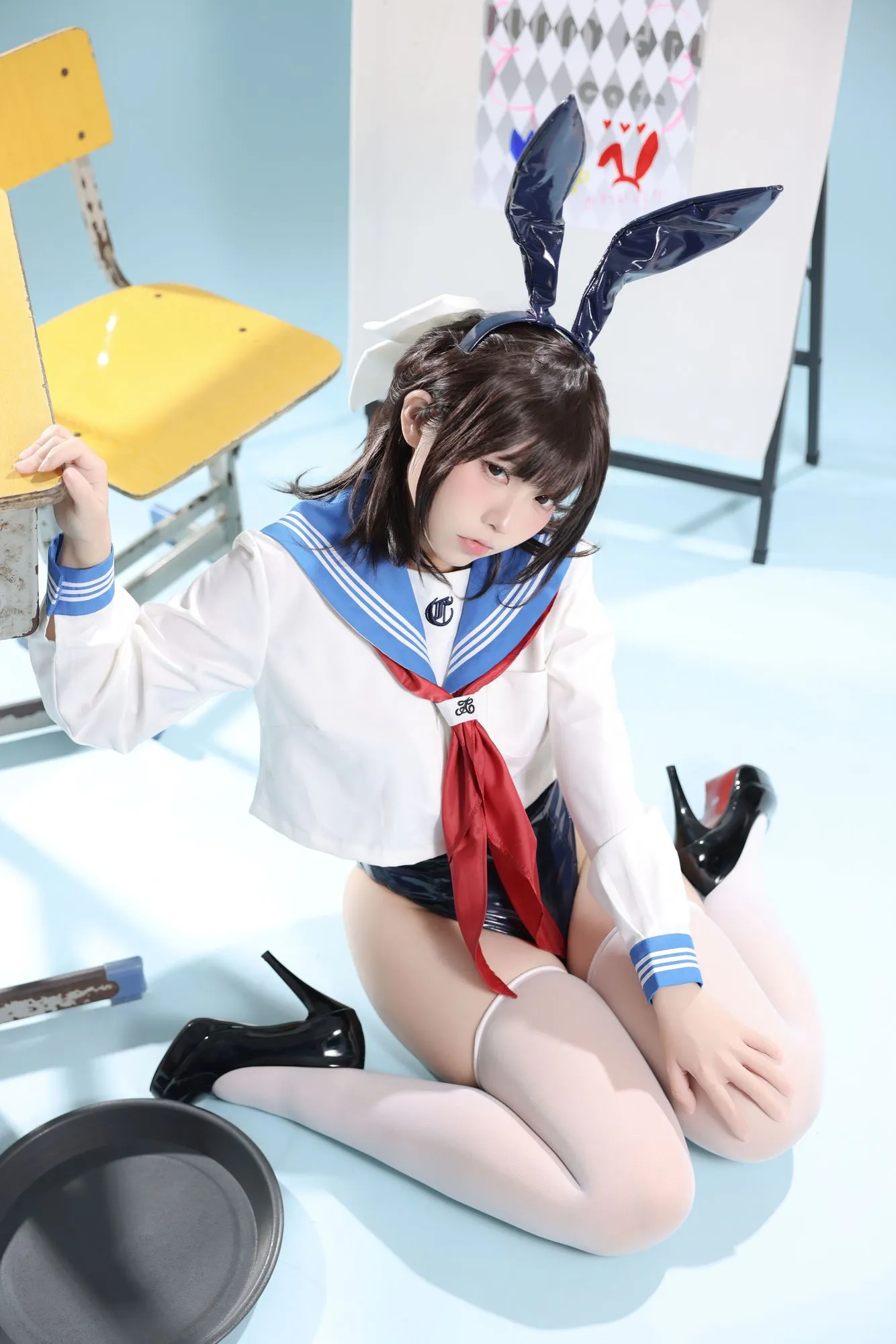 图片[3]-No.118 – 水手服兔女郎咖啡厅 [27P]-coswz-cos王者