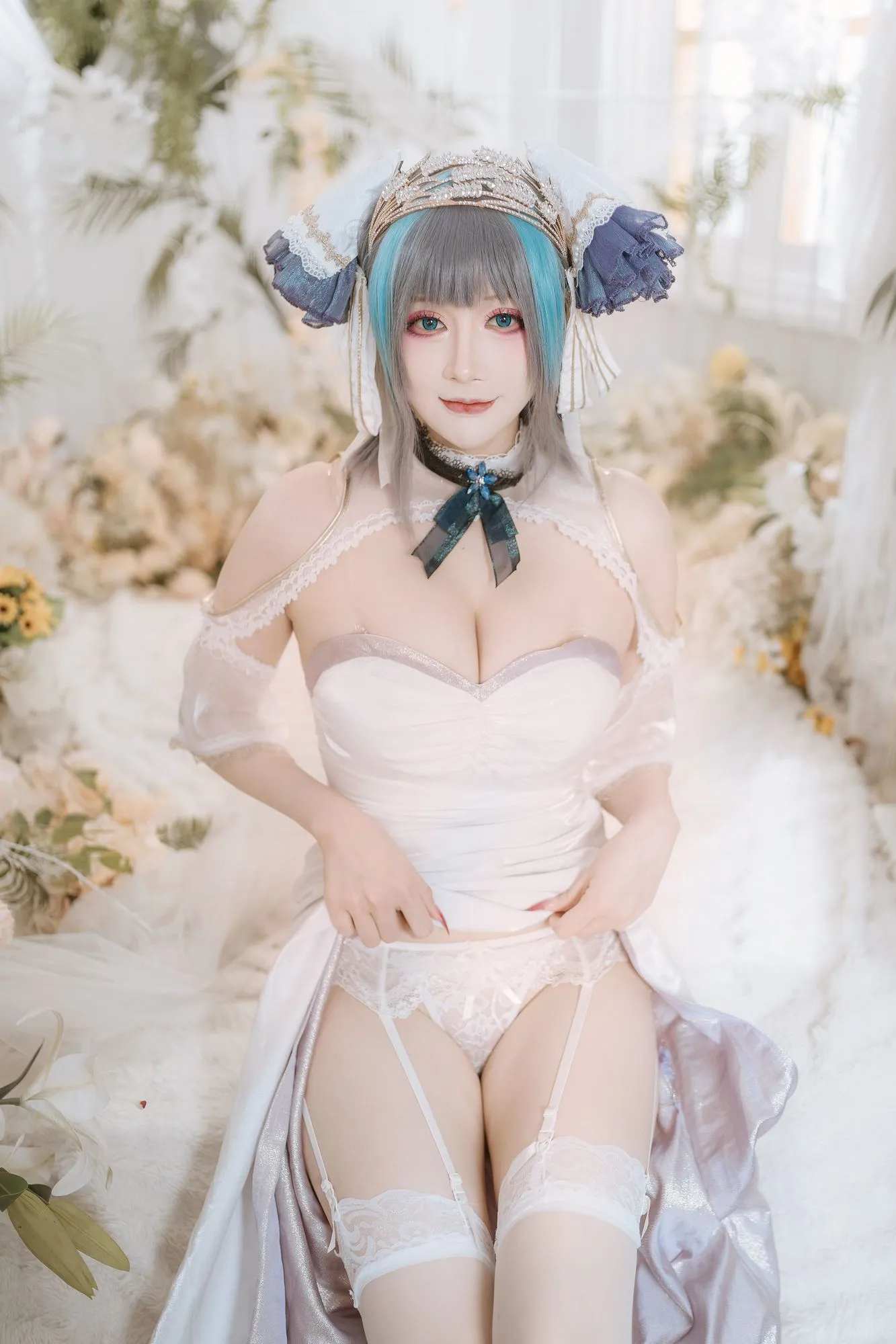 图片[3]-No.009 – 碧蓝航线 柴郡 礼服 [40P]-coswz-cos王者