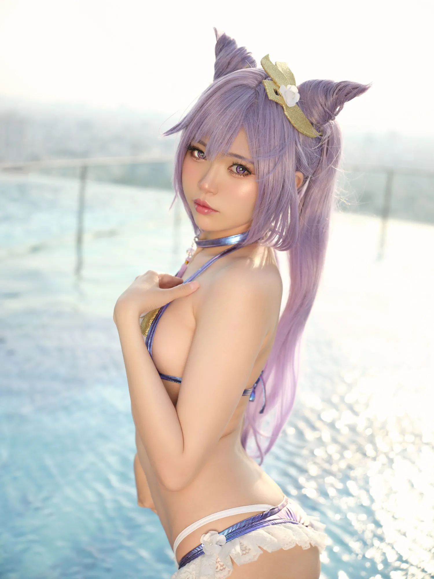 图片[2]-No.107 – Keqing Swimsuit [15P]-coswz-cos王者