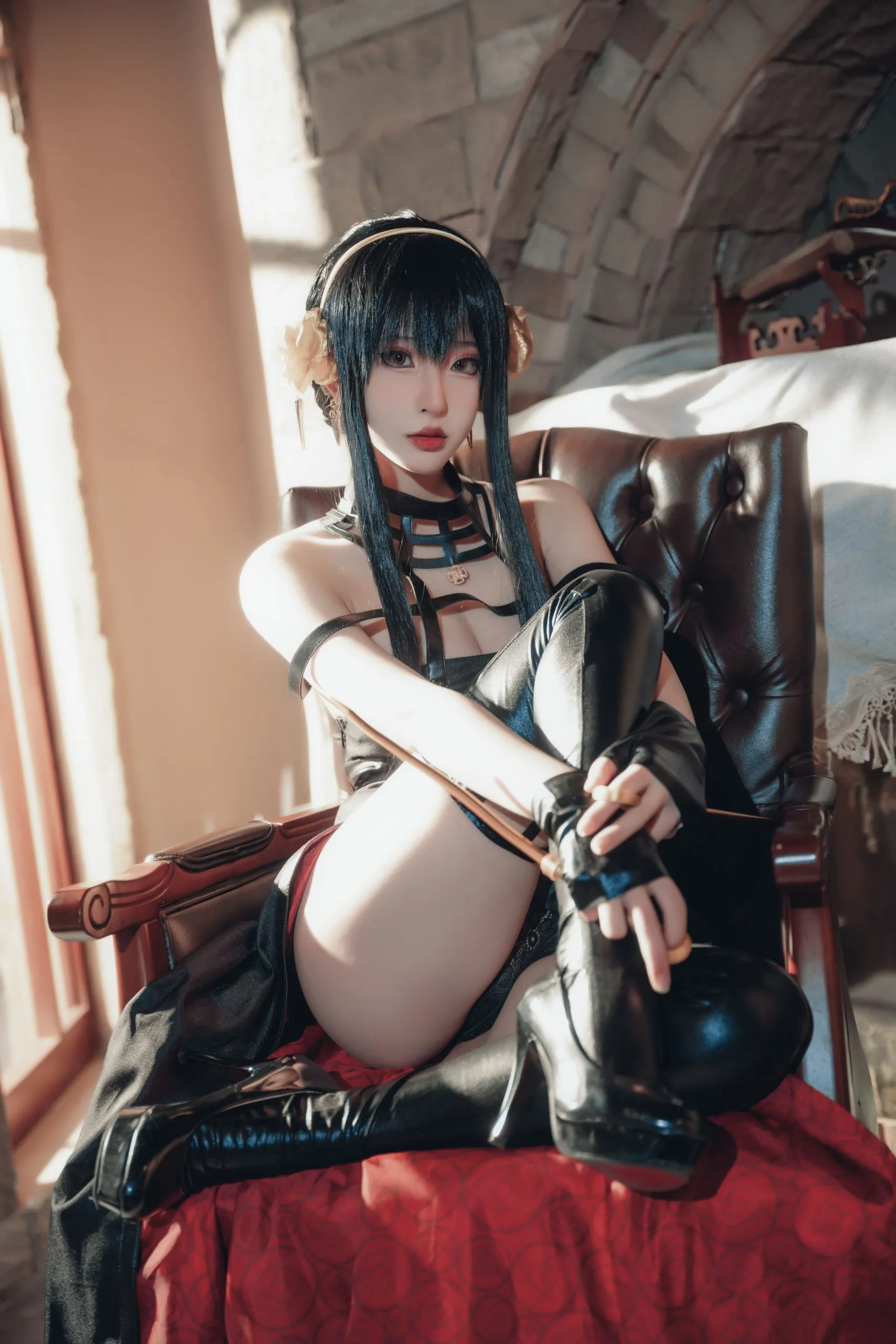 图片[3]-No.066 – 间谍过家家 约尔战斗服 [30P]-coswz-cos王者