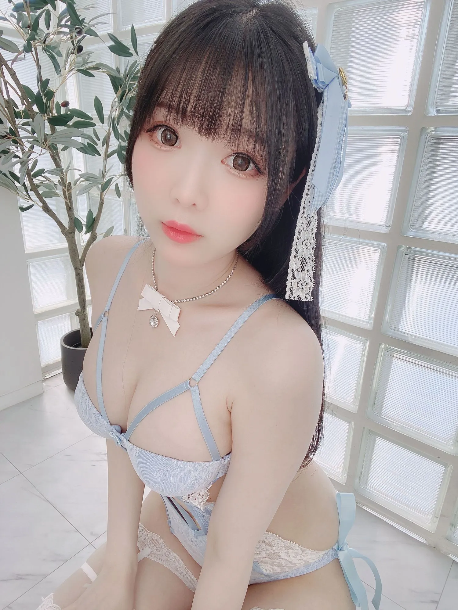 图片[5]-No.096 – Blue Lingerie [41P]-coswz-cos王者
