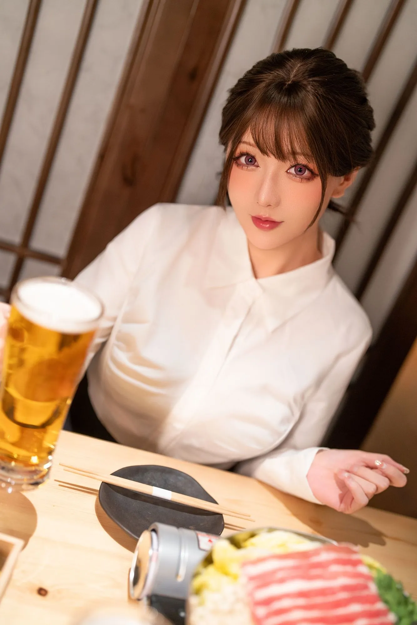 图片[2]-No.256 – 2025年02月计划G 不胜酒力的新人后辈 [77P 1V]-coswz-cos王者