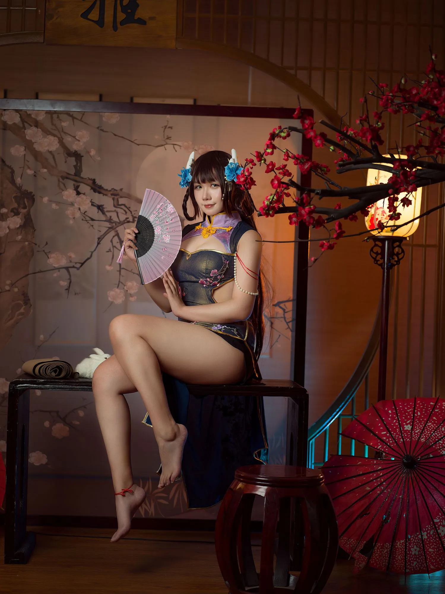 图片[2]-No.095 – 比睿旗袍+泳装 [61P]-coswz-cos王者