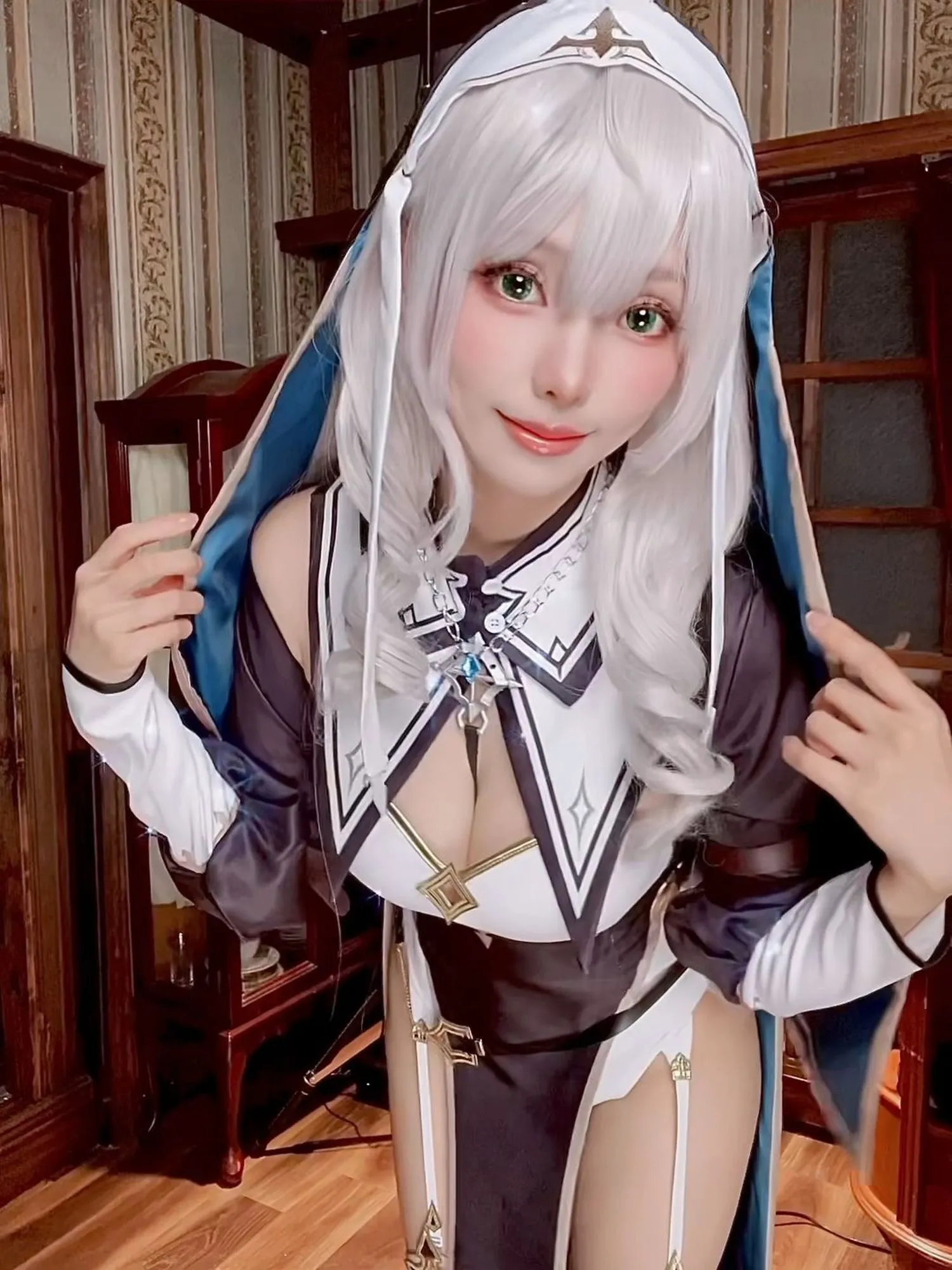 图片[2]-No.105 – Shirogane noel~Nun [27P 13V]-coswz-cos王者