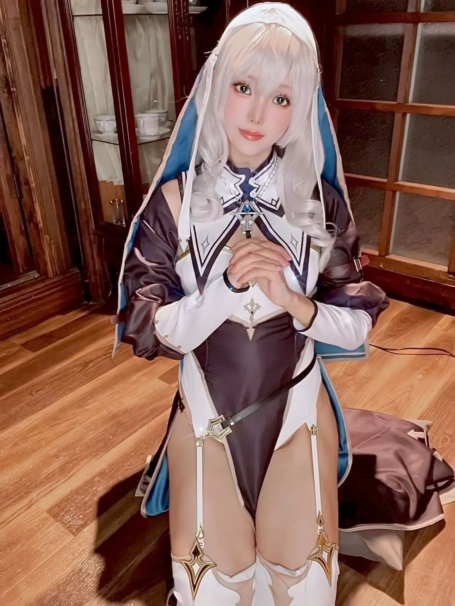 图片[3]-No.105 – Shirogane noel~Nun [27P 13V]-coswz-cos王者