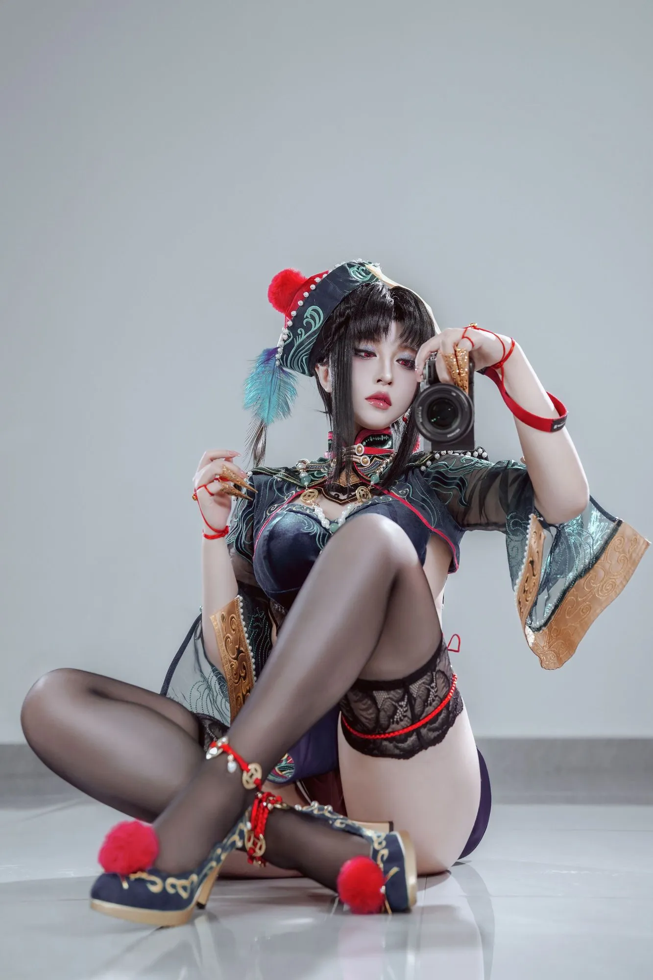 图片[2]-No.069 – 玉玲珑 僵尸娘 [24P 2V]-coswz-cos王者