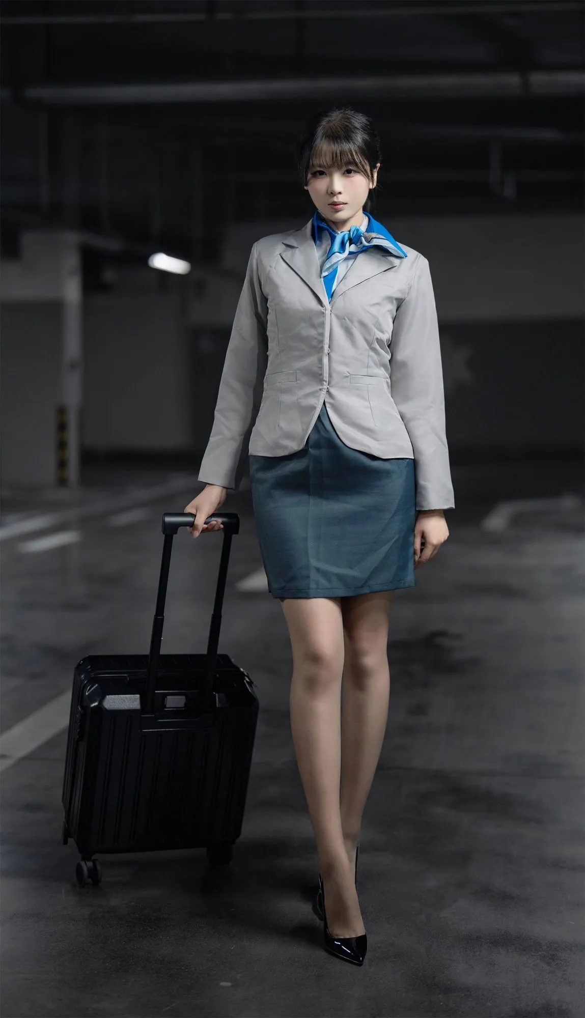 图片[5]-No.081 – 生日作 空姐黑丝+灰丝 [140P 2V]-coswz-cos王者