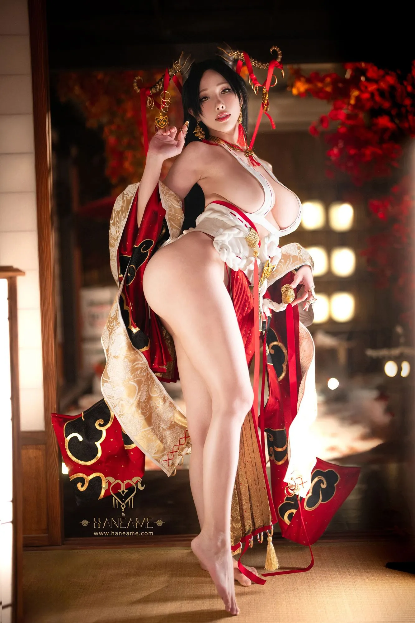 图片[4]-No.243 – Lustful Goat Miko 色欲邪羊巫女 [88P]-coswz-cos王者