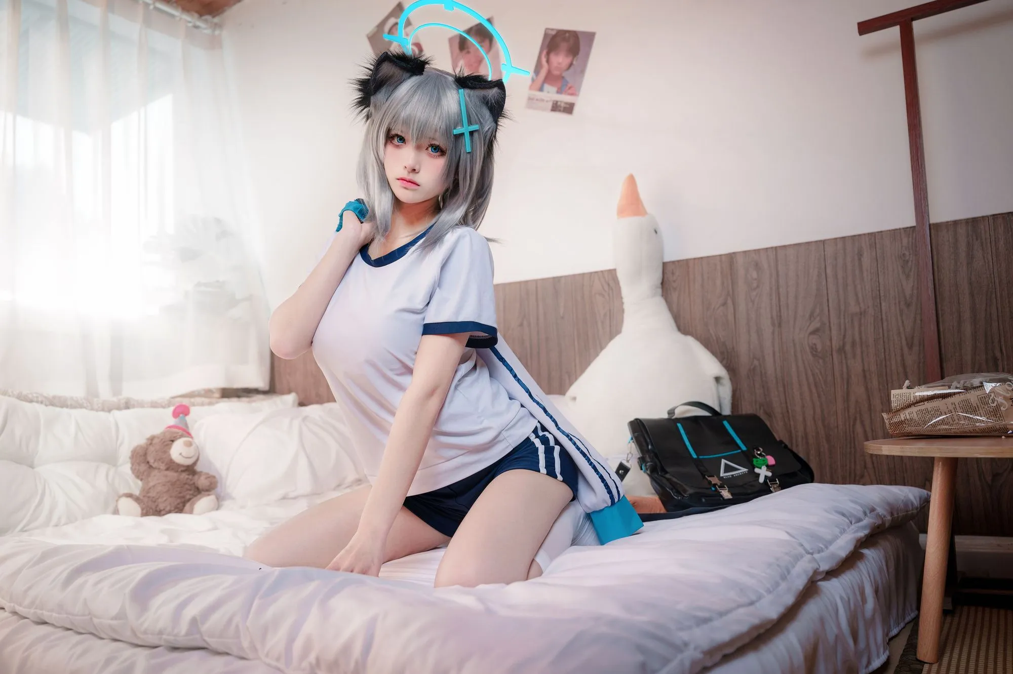 图片[3]-No.002 – 体操服白子 [17P]-coswz-cos王者