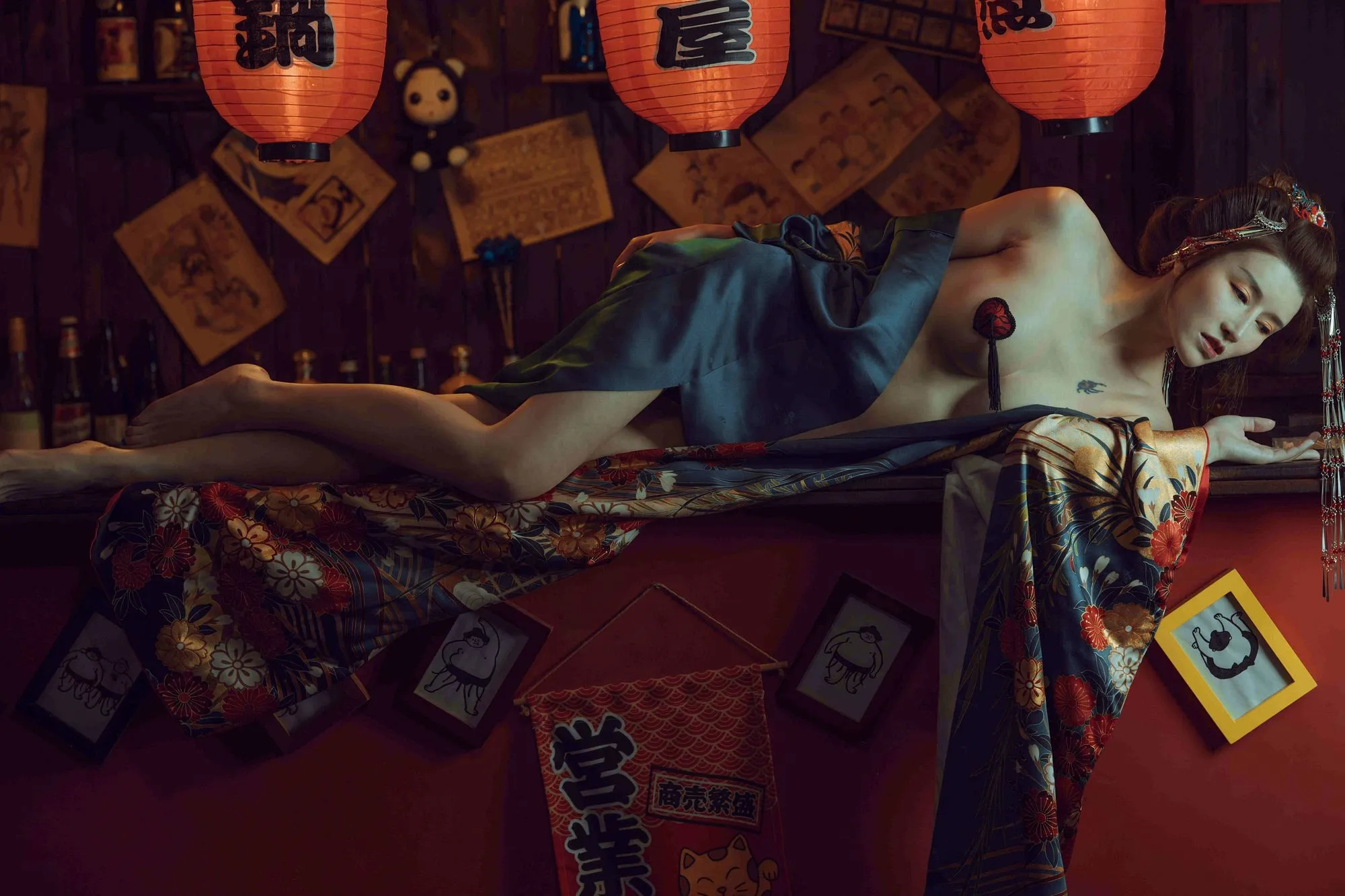 图片[3]-No.011 – 酒醉的和服少女 [40P 1V]-coswz-cos王者
