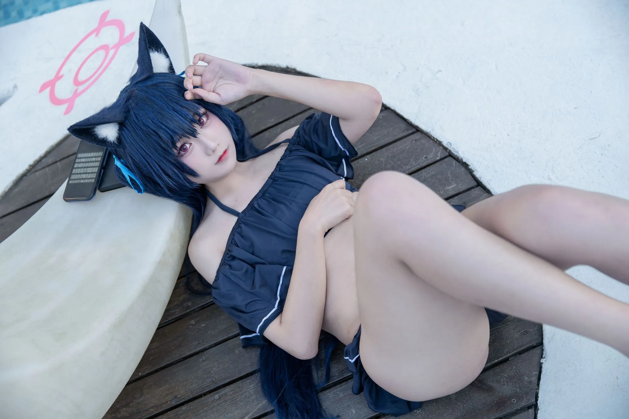 图片[6]-No.012 – 黑见芹香 泳装 [28P]-coswz-cos王者