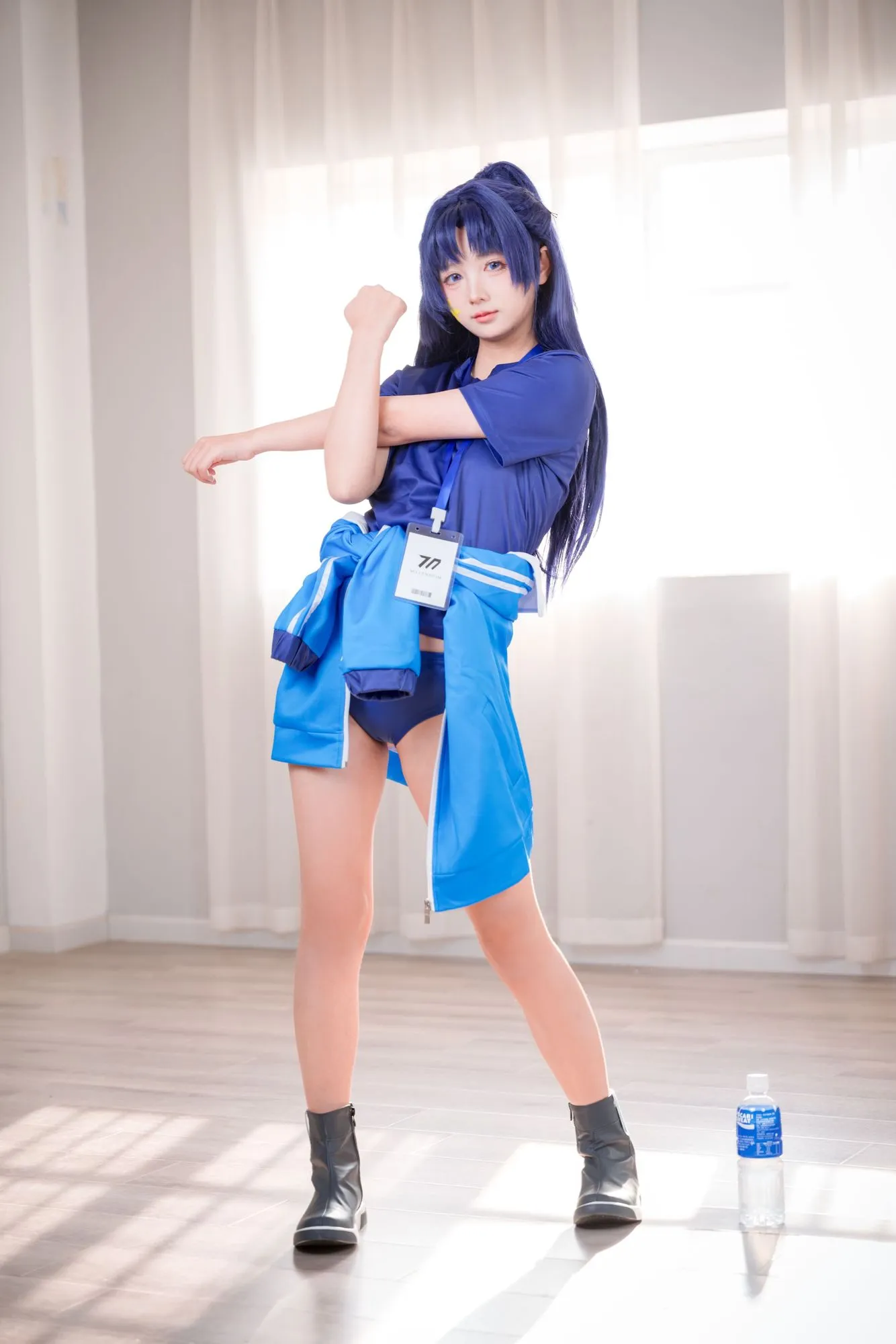 图片[3]-No.013 – 蔚蓝档案 早濑优香 体操服 [75P]-coswz-cos王者
