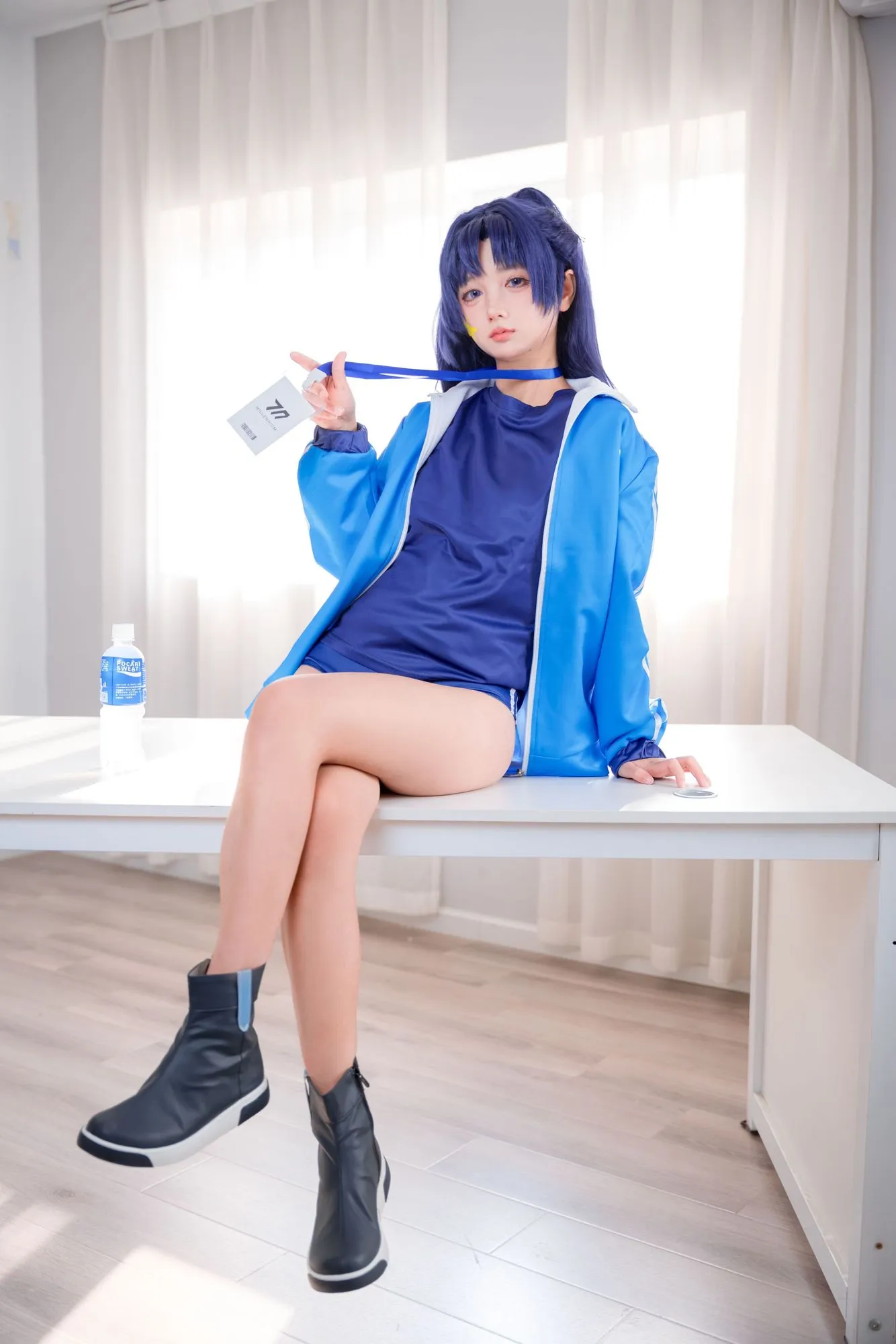 图片[4]-No.013 – 蔚蓝档案 早濑优香 体操服 [75P]-coswz-cos王者