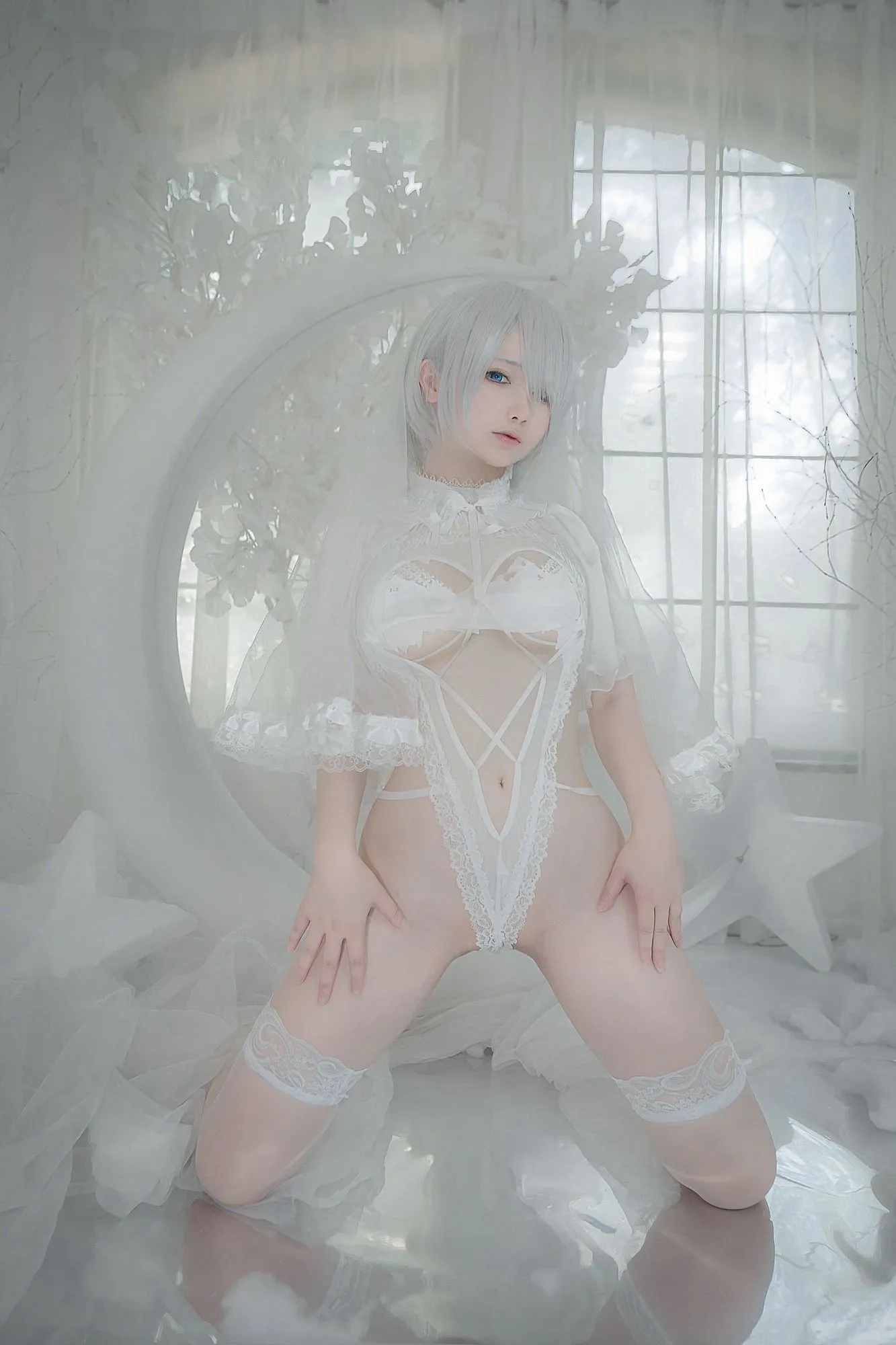 图片[2]-No.014 – 2B白花嫁 [24P]-coswz-cos王者