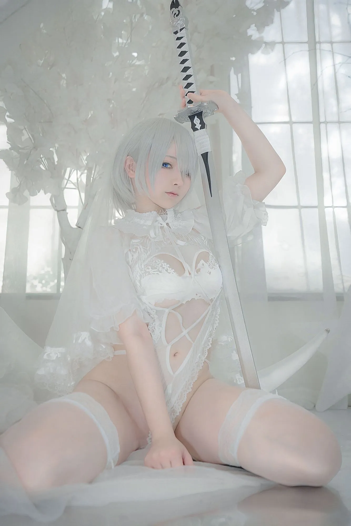 图片[3]-No.014 – 2B白花嫁 [24P]-coswz-cos王者