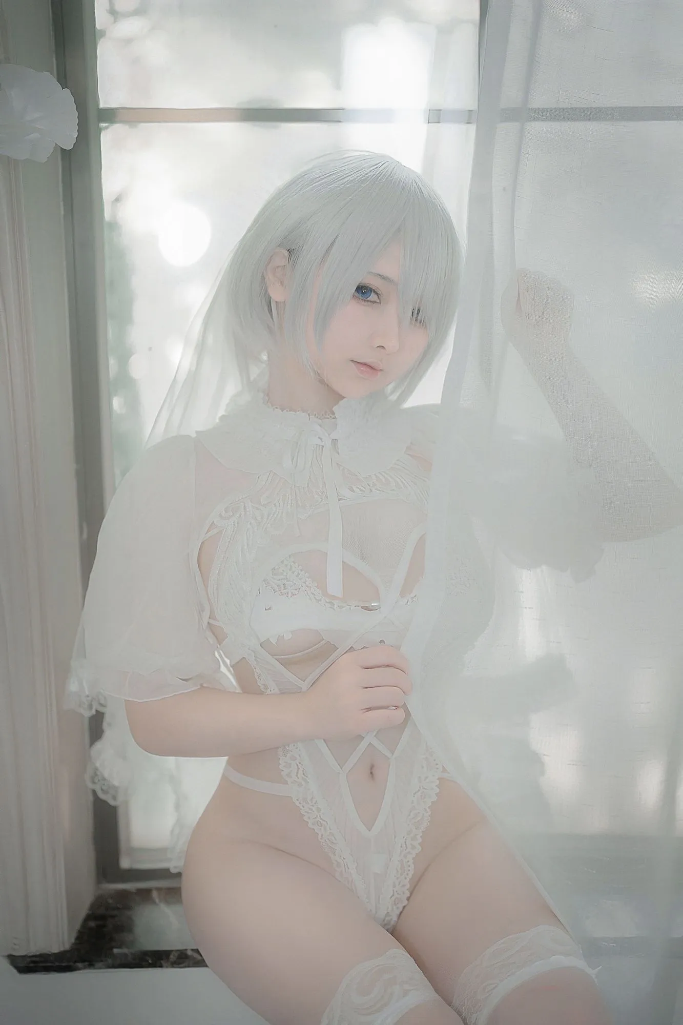 图片[6]-No.014 – 2B白花嫁 [24P]-coswz-cos王者