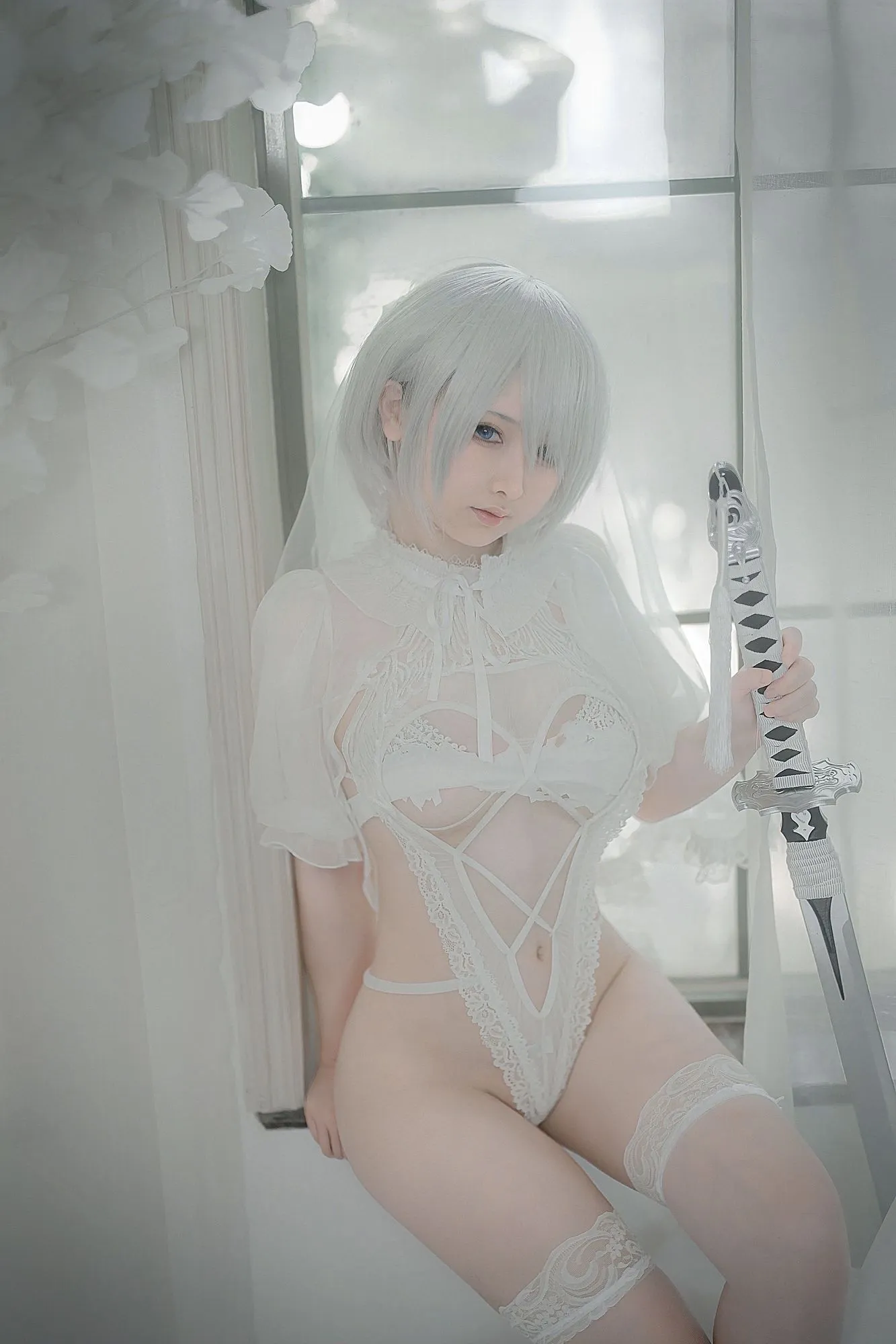 图片[4]-No.014 – 2B白花嫁 [24P]-coswz-cos王者