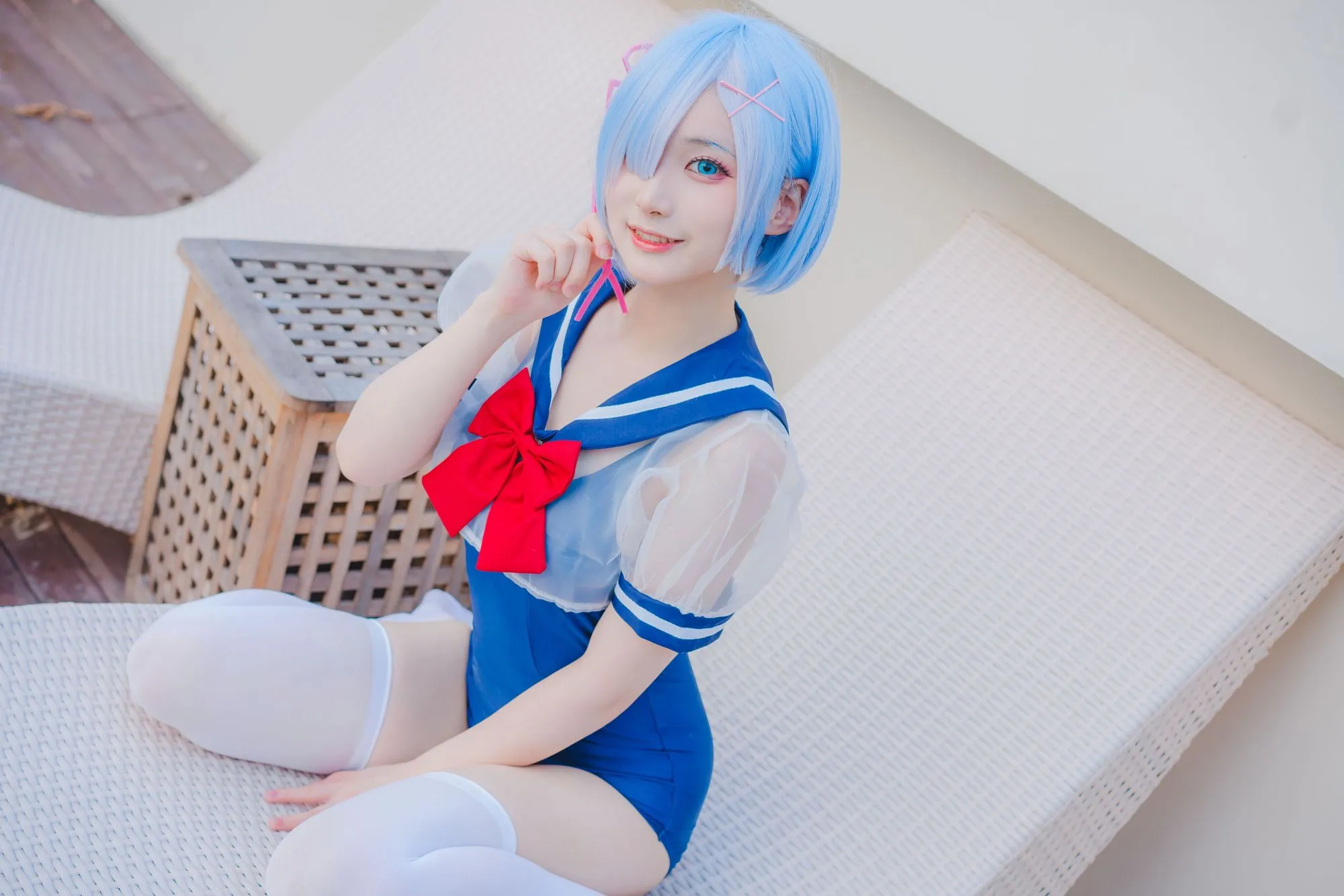 图片[2]-No.024 – 蕾姆泳装 [18P]-coswz-cos王者