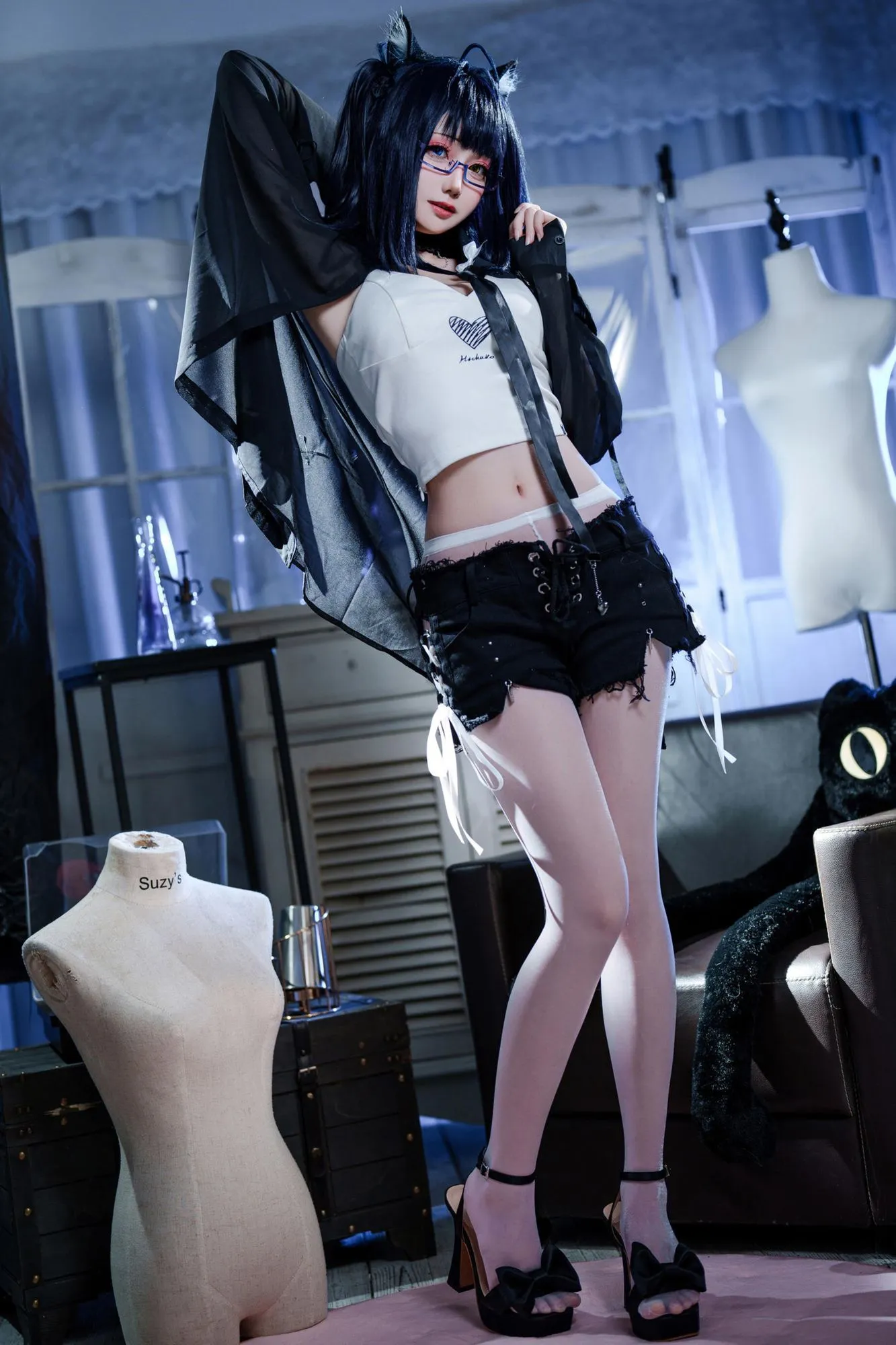 图片[2]-No.043 – 黑茶子 [22P]-coswz-cos王者