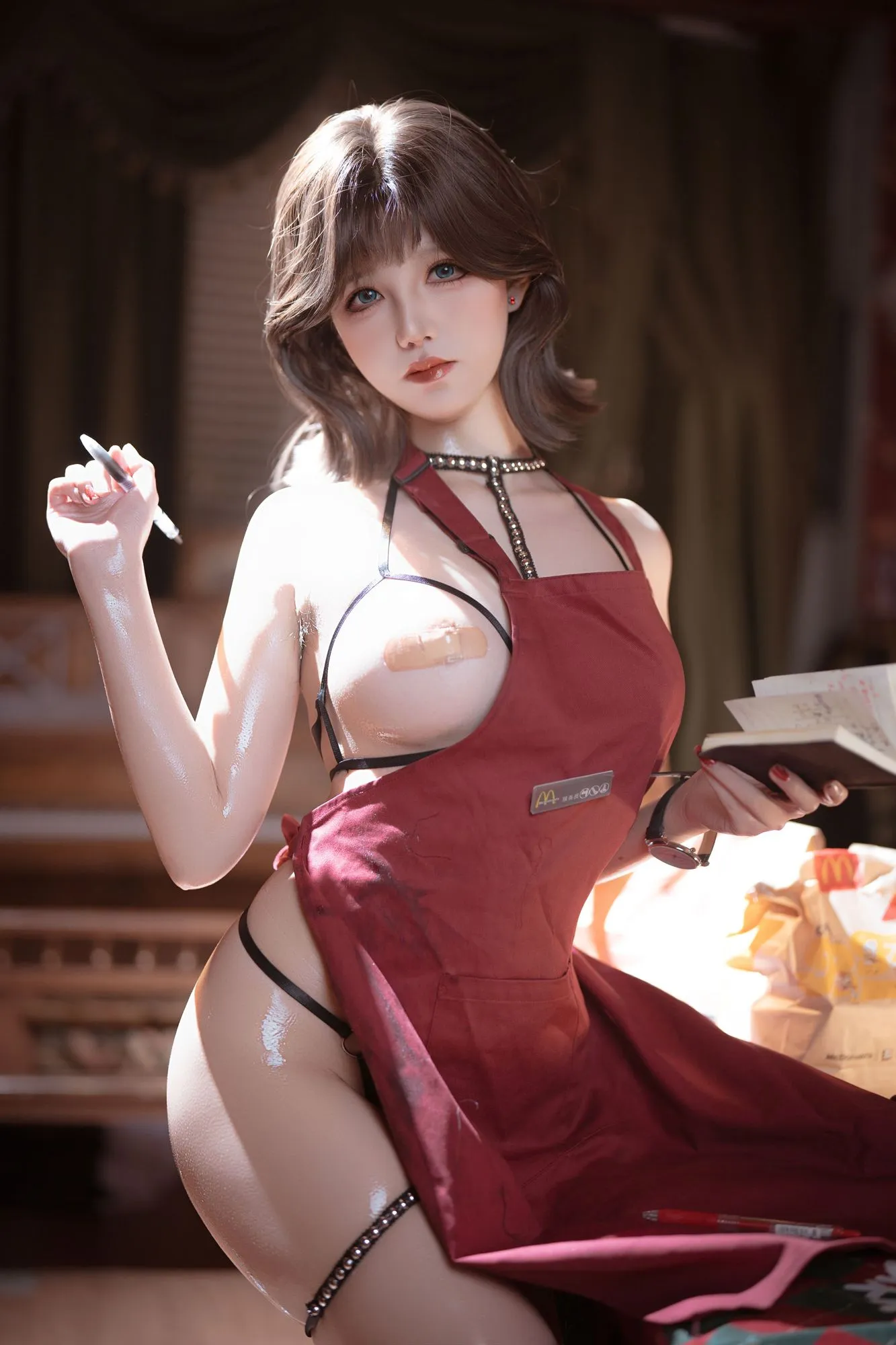 图片[3]-No.048 – 围裙下的秘密 [212P 13V]-coswz-cos王者