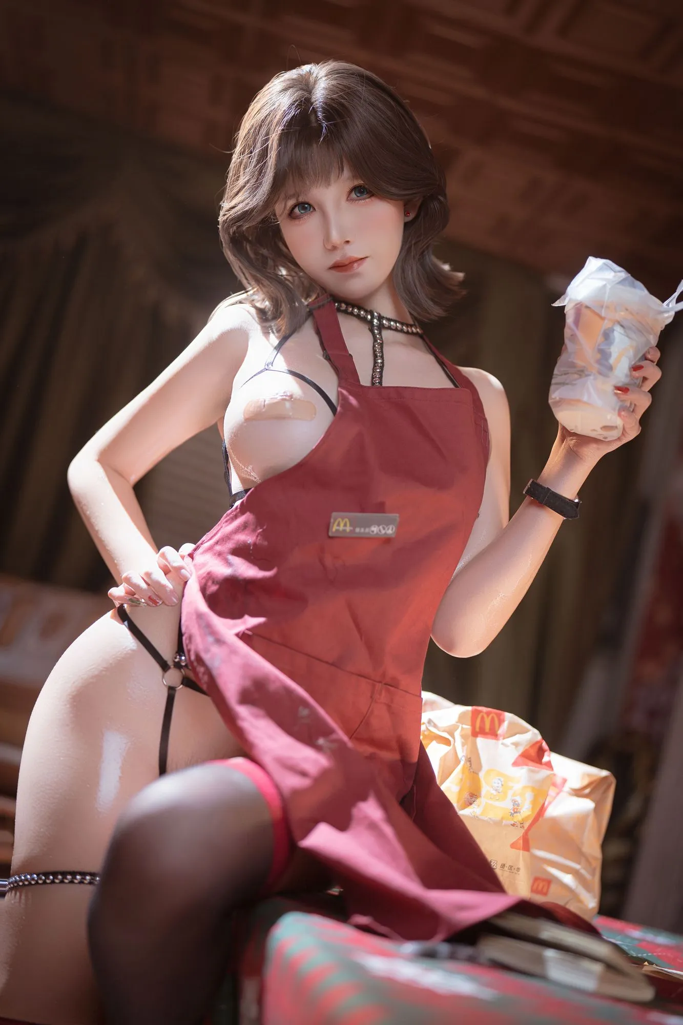 图片[4]-No.048 – 围裙下的秘密 [212P 13V]-coswz-cos王者