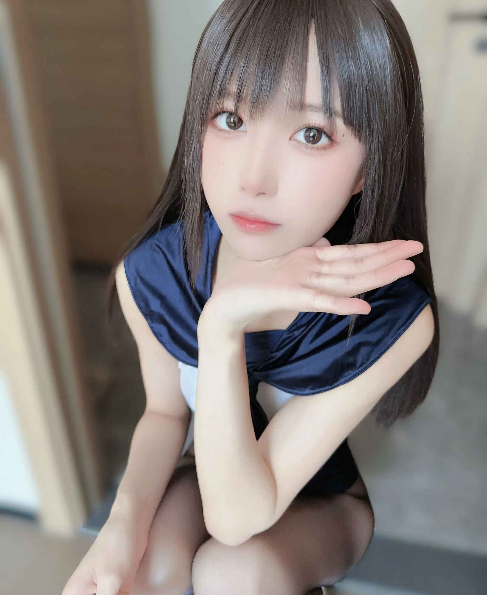No.048 – 蓝色连体泳衣 [95P 6V]-图妖社