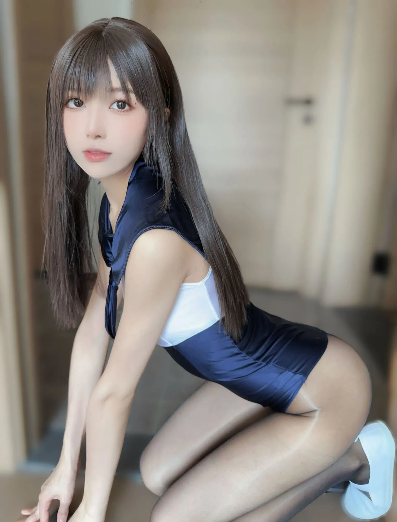 图片[4]-No.048 – 蓝色连体泳衣 [95P 6V]-coswz-cos王者