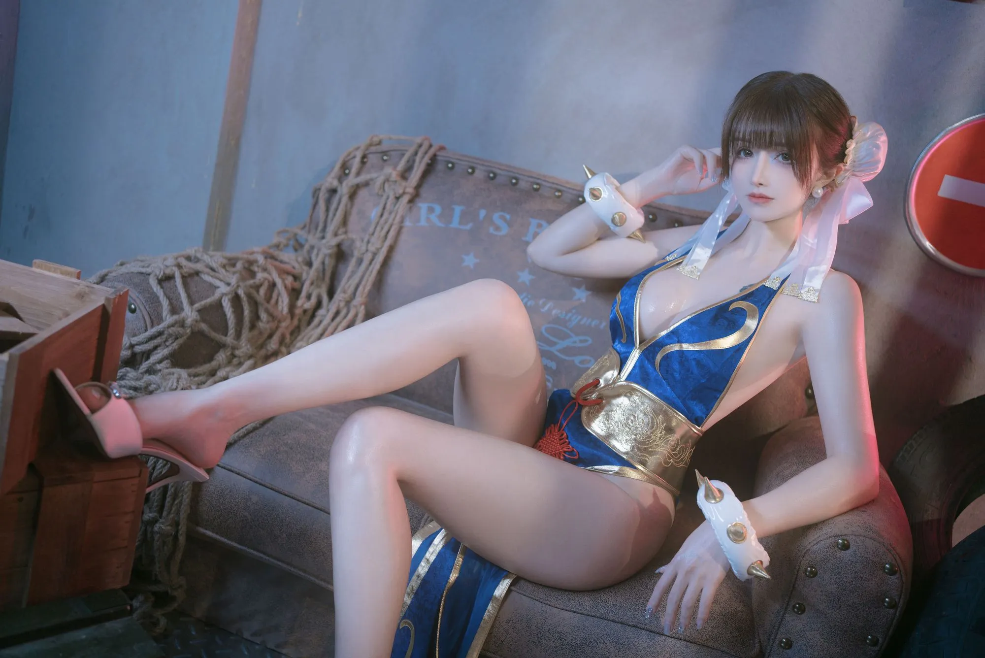 图片[2]-No.072 – 春丽的格斗辅导 [90P]-coswz-cos王者