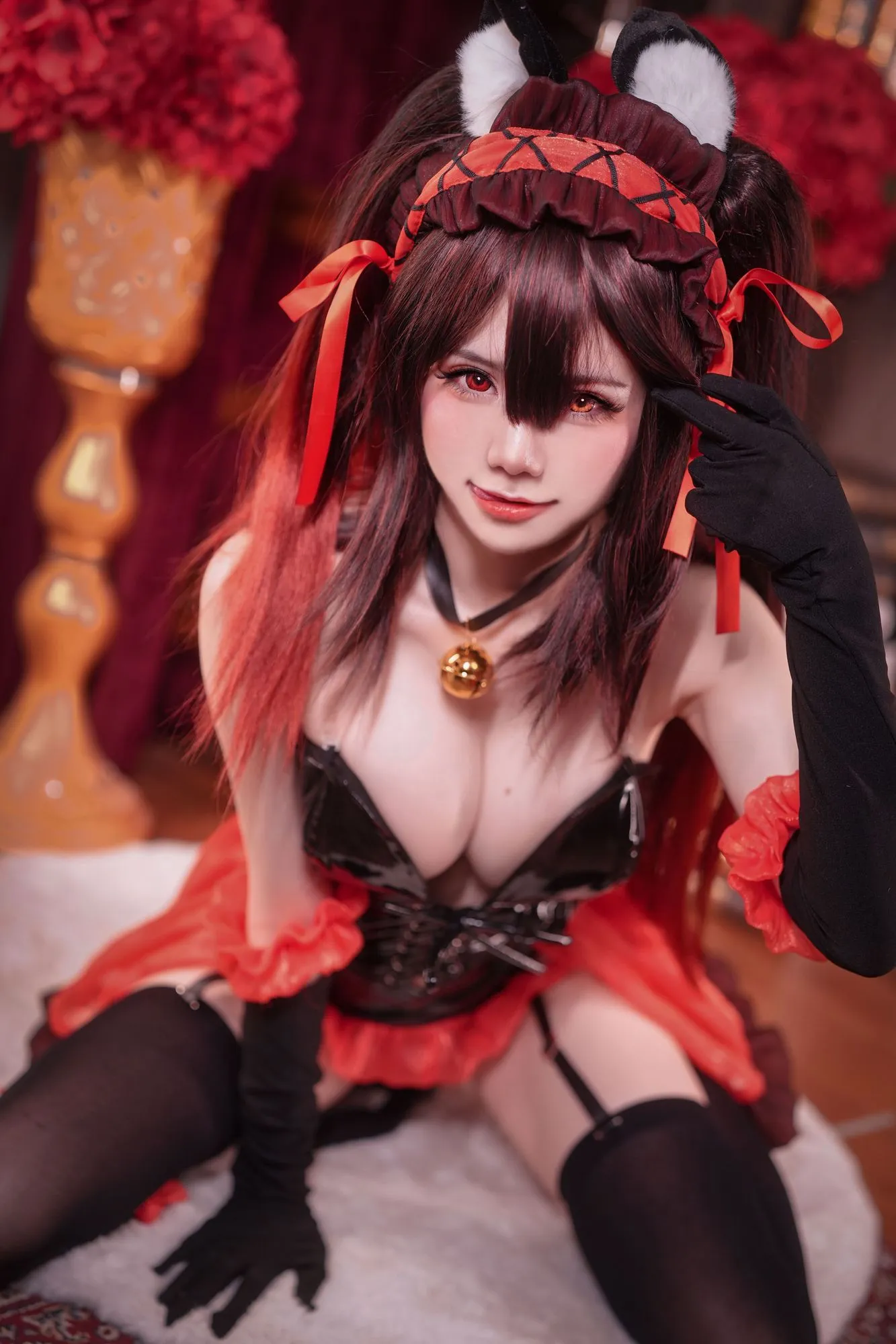图片[3]-No.085 – Kurumi Cat Bunny Girl [22P]-coswz-cos王者