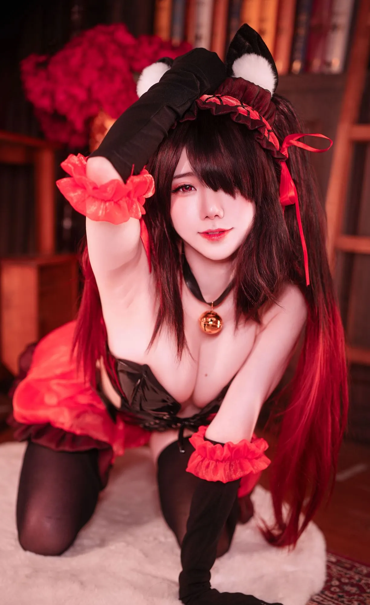 No.085 – Kurumi Cat Bunny Girl [22P]-图妖社