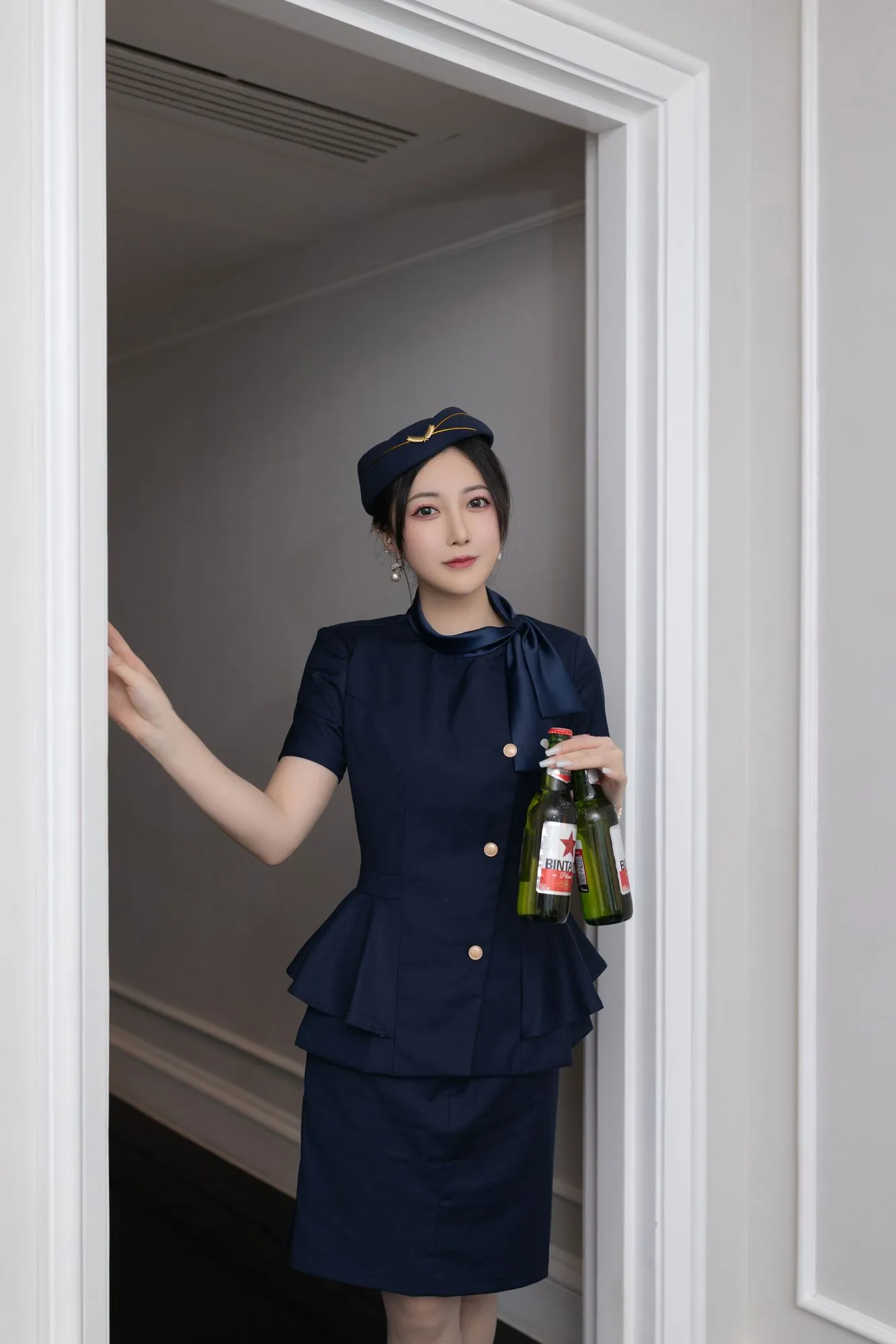 图片[2]-No.182 – 空姐制服 [120P]-coswz-cos王者