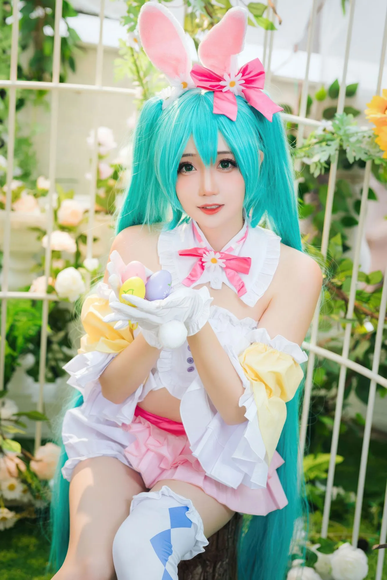 No.051 – 初音未来 复活节兔子 [22P]-图妖社