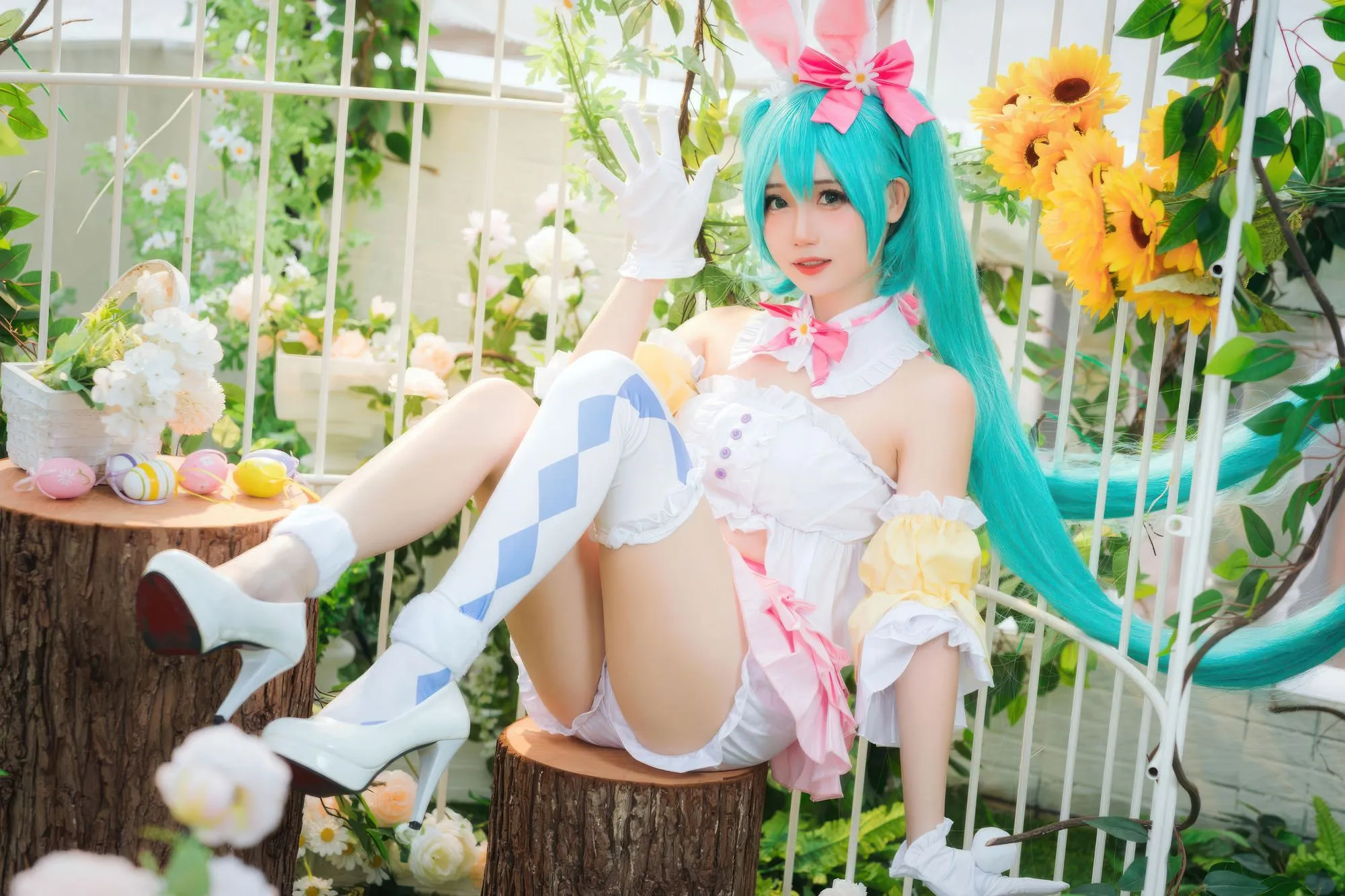 图片[4]-No.051 – 初音未来 复活节兔子 [22P]-coswz-cos王者
