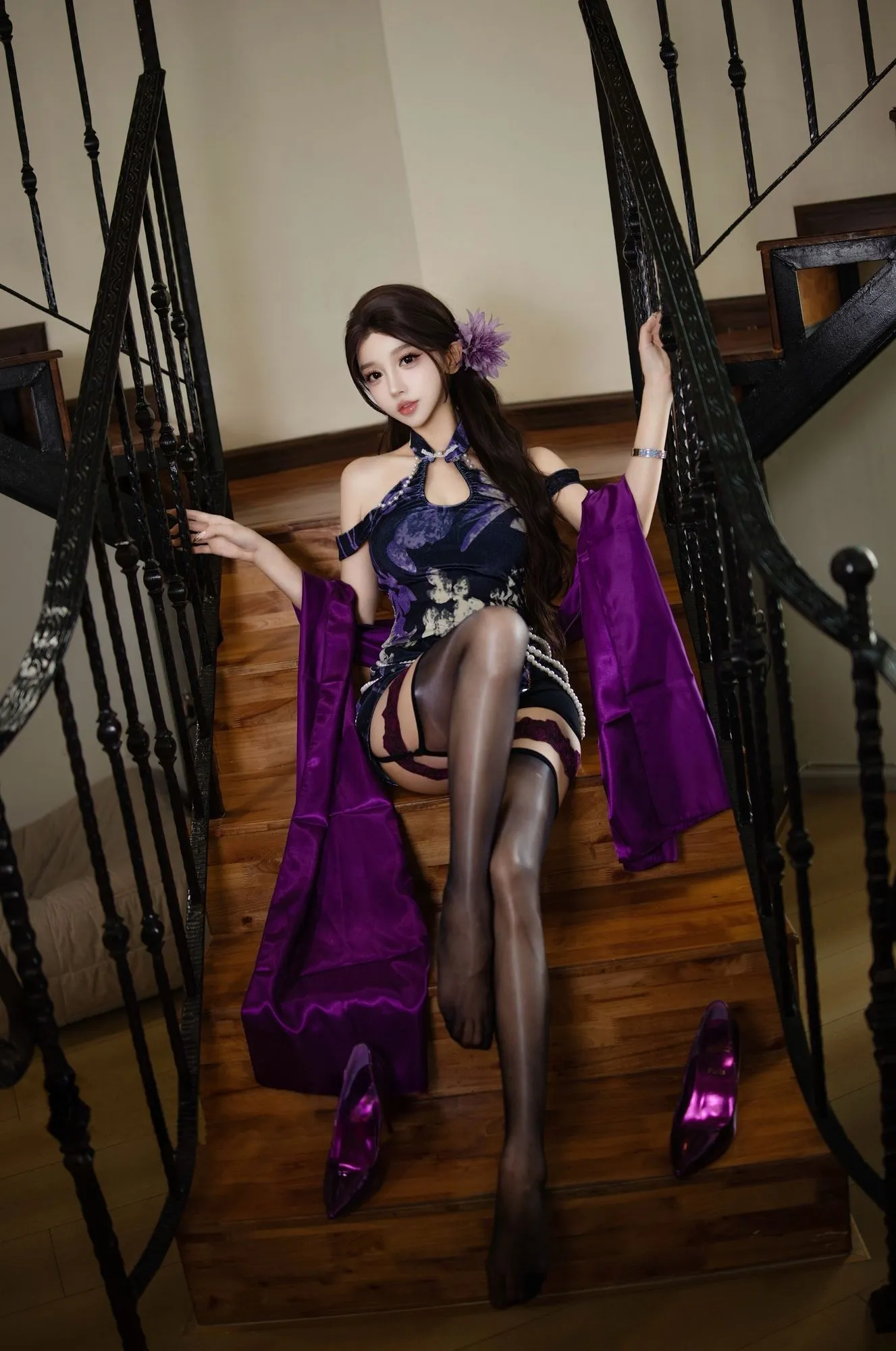图片[3]-No.162 – 紫韵旗袍 [20P]-coswz-cos王者