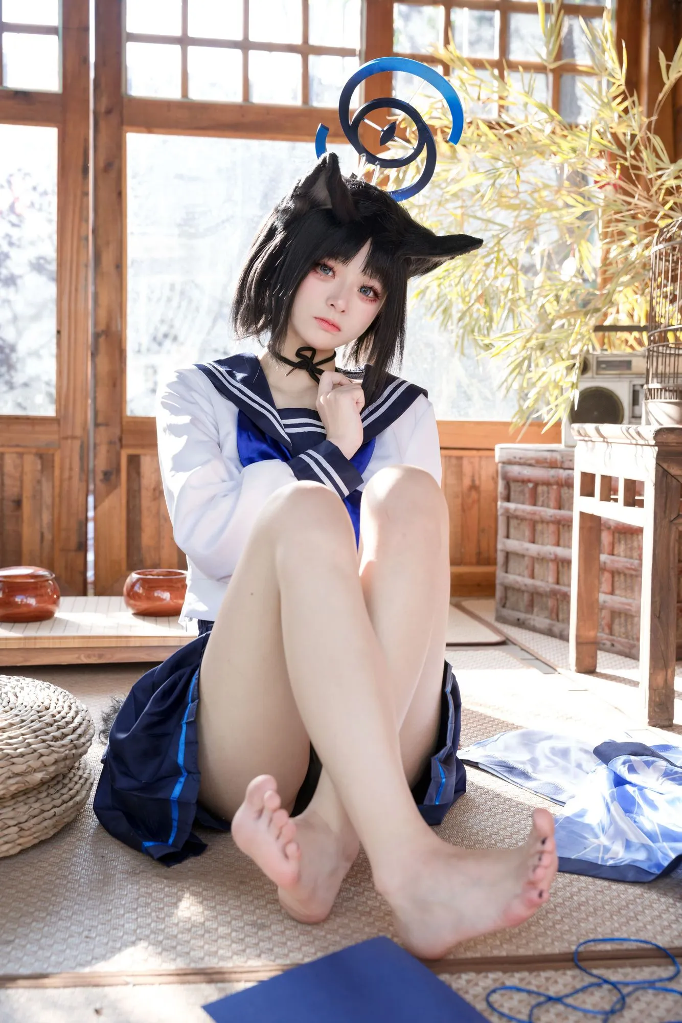No.581 – 「九柒喵」蔚蓝档案 桐生桔梗 [88P]-图妖社