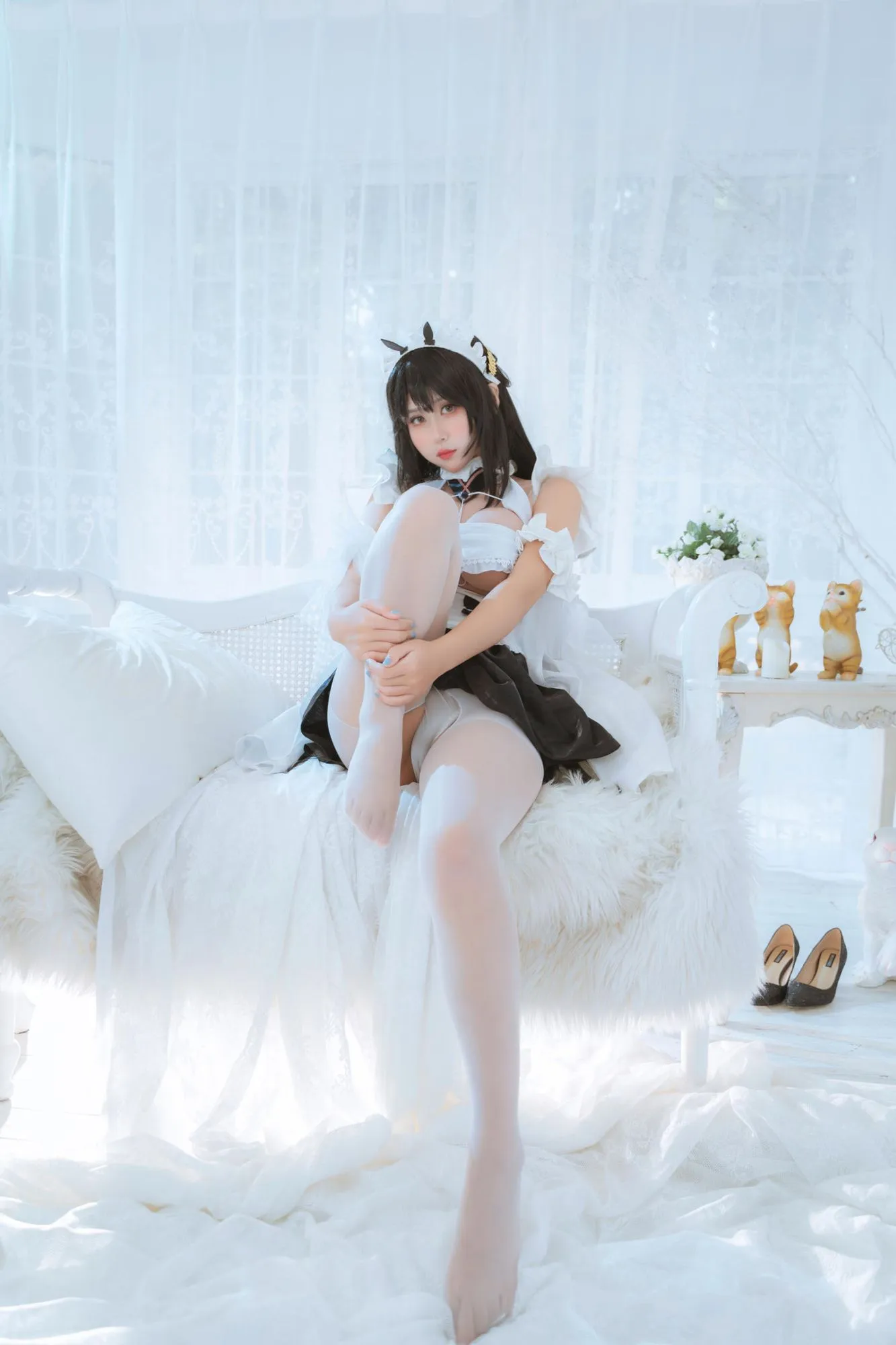 图片[2]-No.061 – 不挠 没干劲的女仆小姐 [35P]-coswz-cos王者