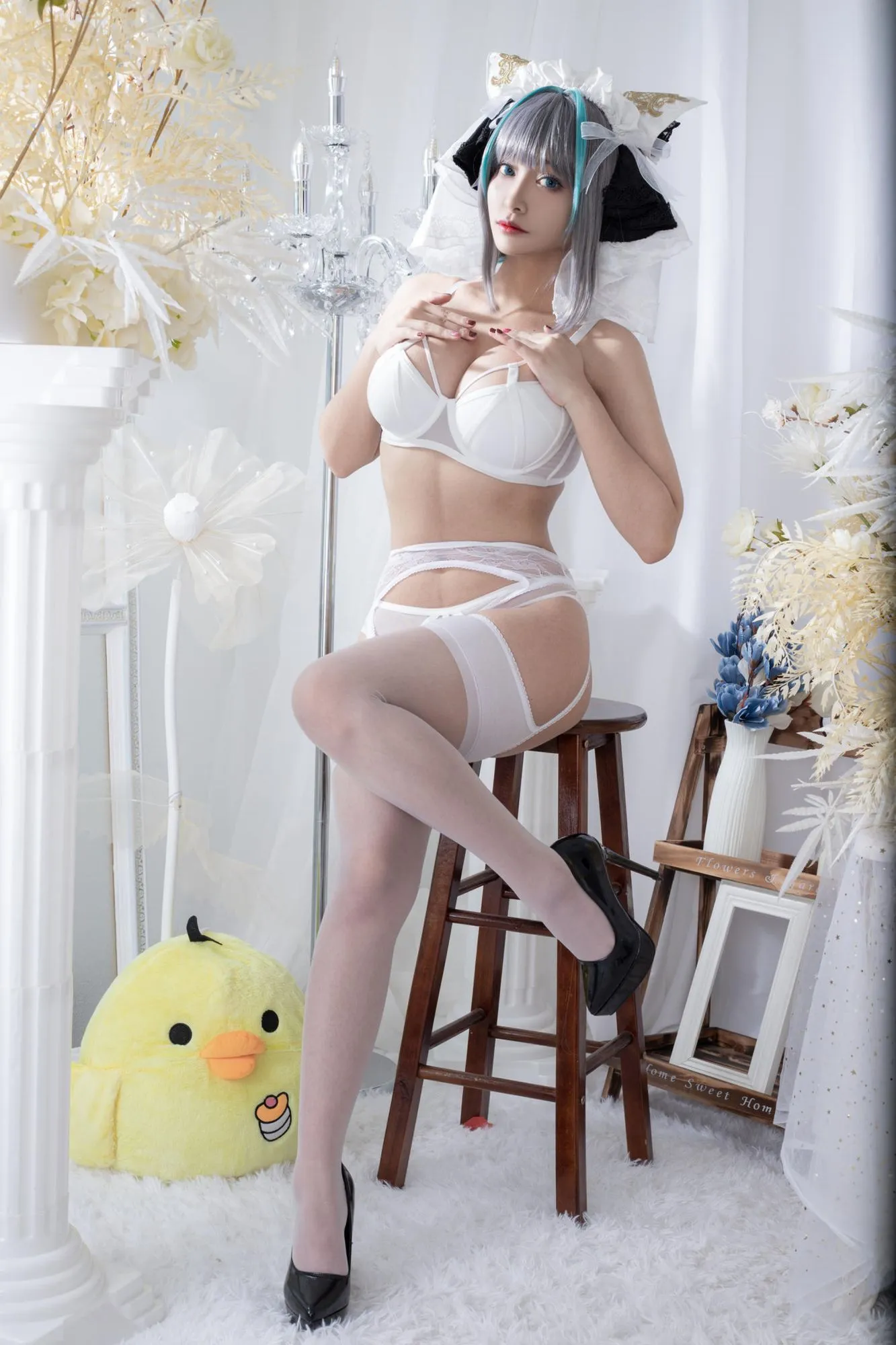 图片[2]-No.092 – 碧蓝航线 柴郡同人内衣 [66P]-coswz-cos王者